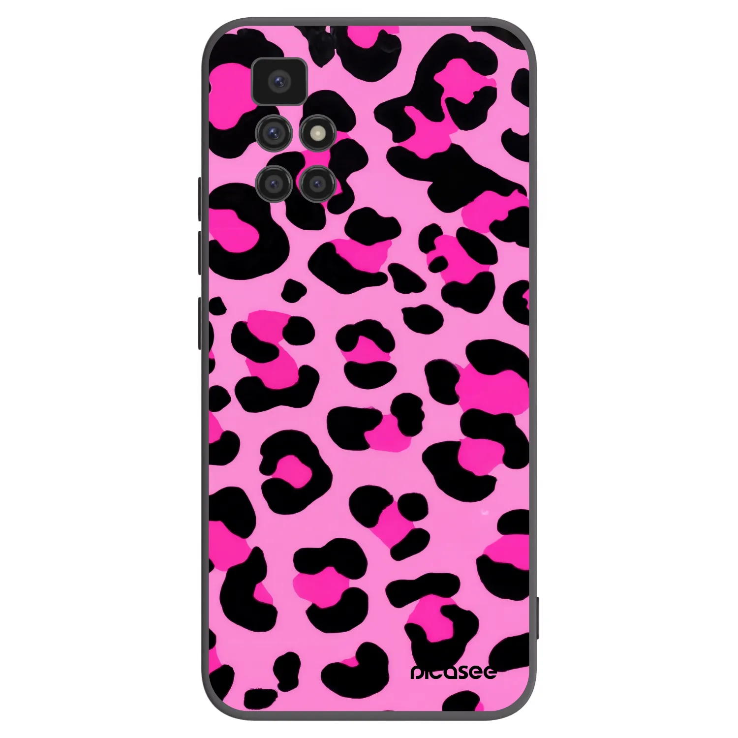 Picasee crna silikonska maskica za Xiaomi Redmi 10 - Pink Tiger
