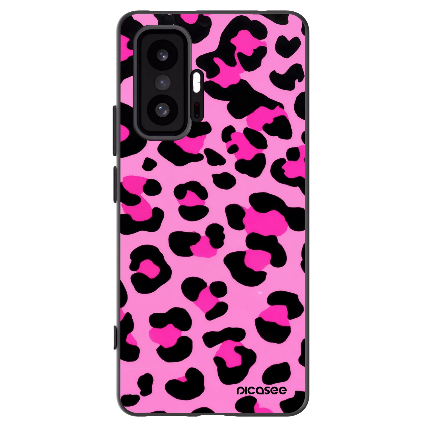 Picasee crna silikonska maskica za Xiaomi 11T - Pink Tiger