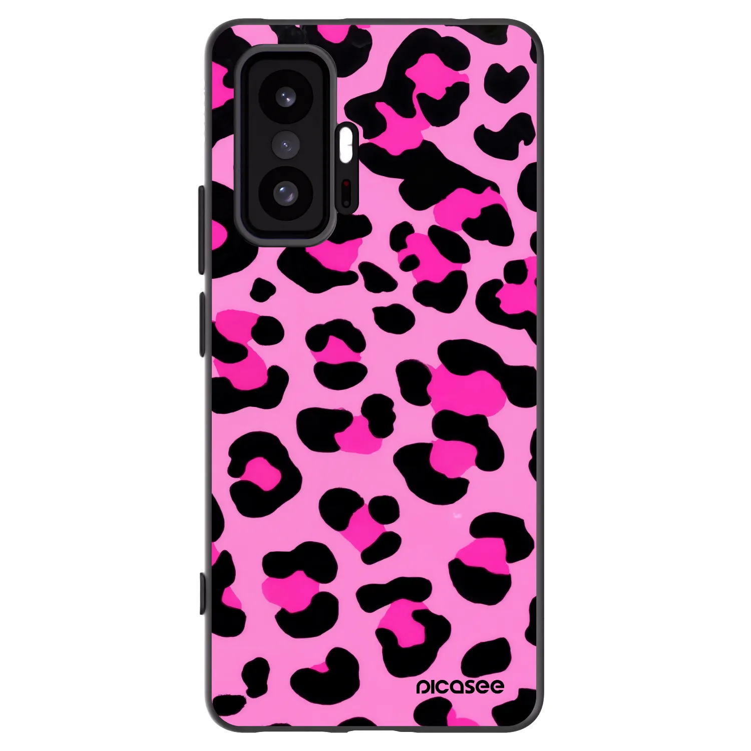Picasee crna silikonska maskica za Xiaomi 11T Pro - Pink Tiger