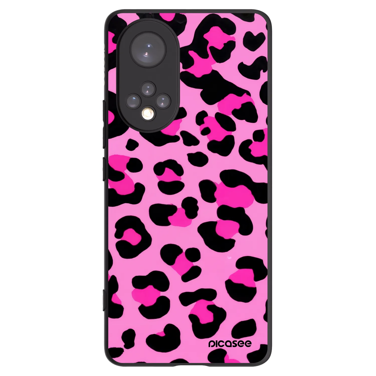 Picasee crna silikonska maskica za Huawei Nova 9 - Pink Tiger