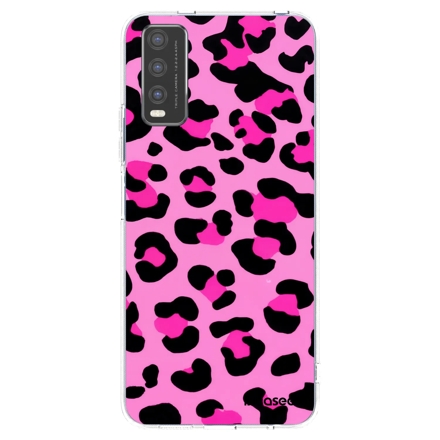 Picasee silikonska prozirna maskica za Vivo Y20s - Pink Tiger