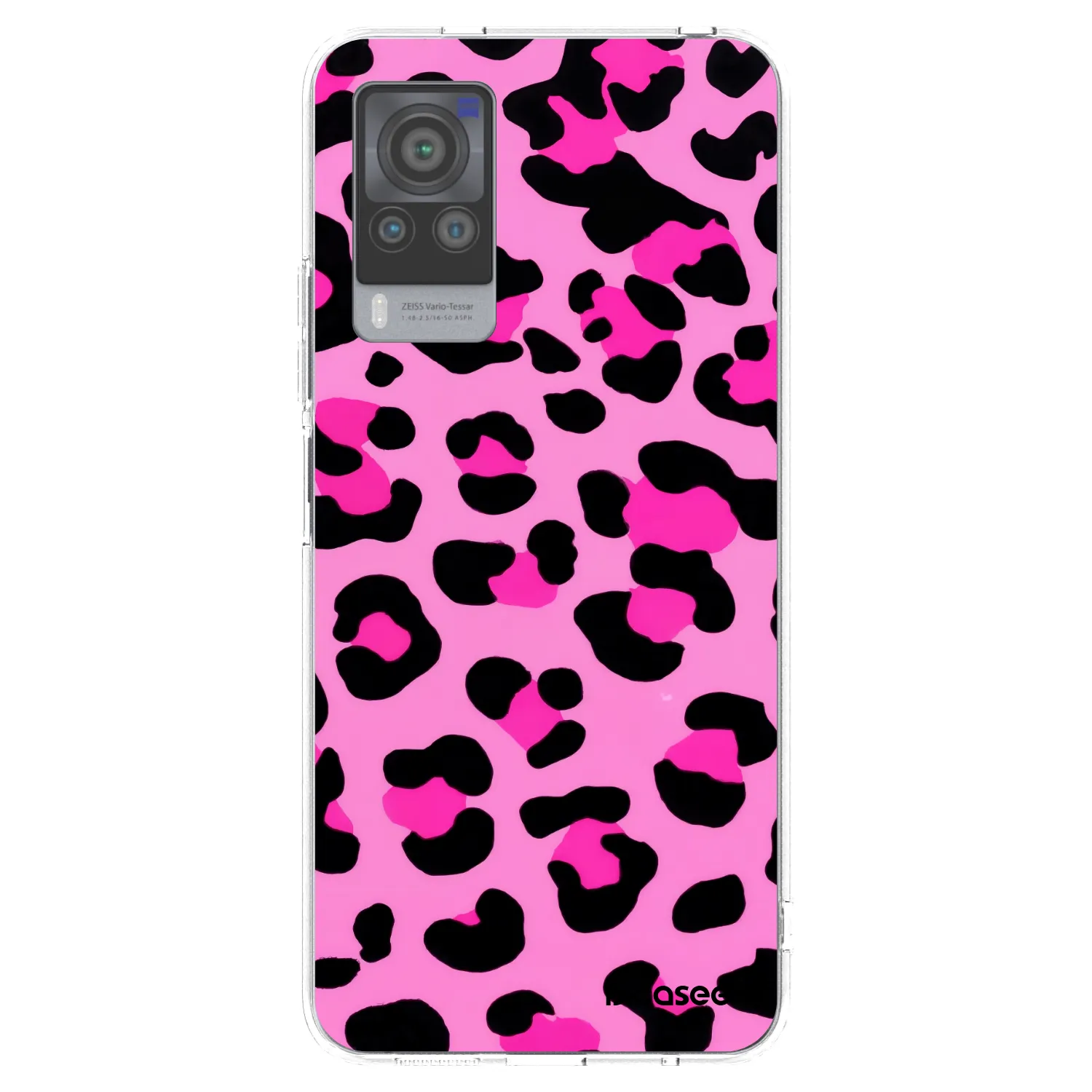 Picasee silikonska prozirna maskica za Vivo X60 Pro 5G - Pink Tiger