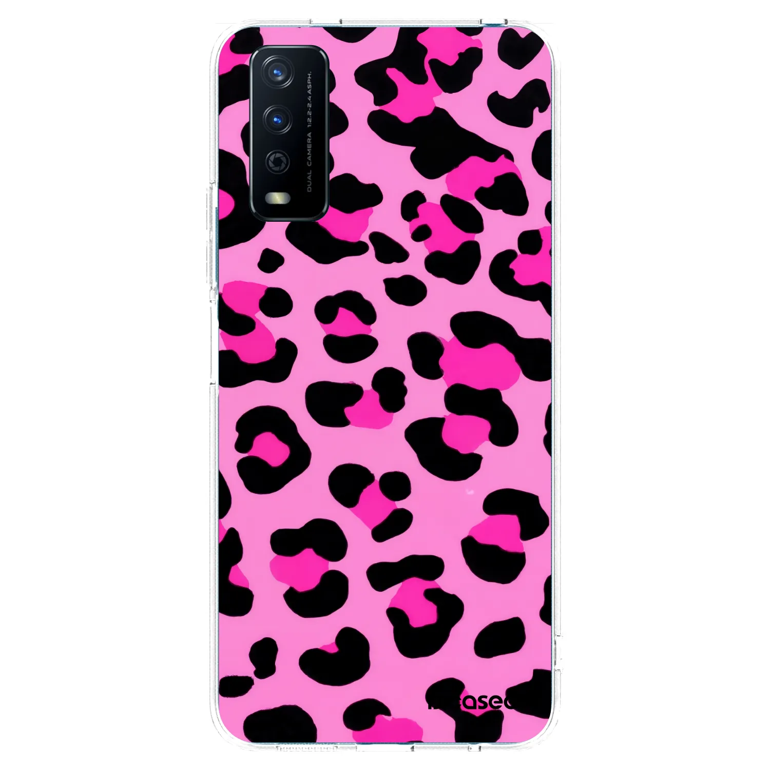 Picasee silikonska prozirna maskica za Vivo Y11s - Pink Tiger
