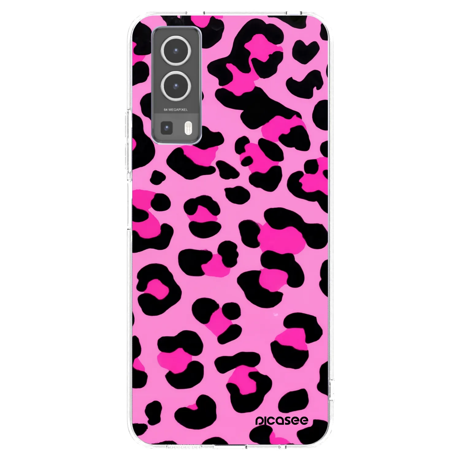 Picasee silikonska prozirna maskica za Vivo Y72 5G - Pink Tiger