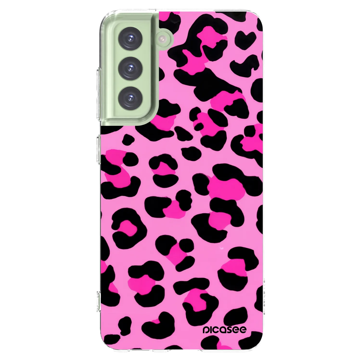 Picasee silikonska prozirna maskica za Samsung Galaxy S21 FE 5G - Pink Tiger
