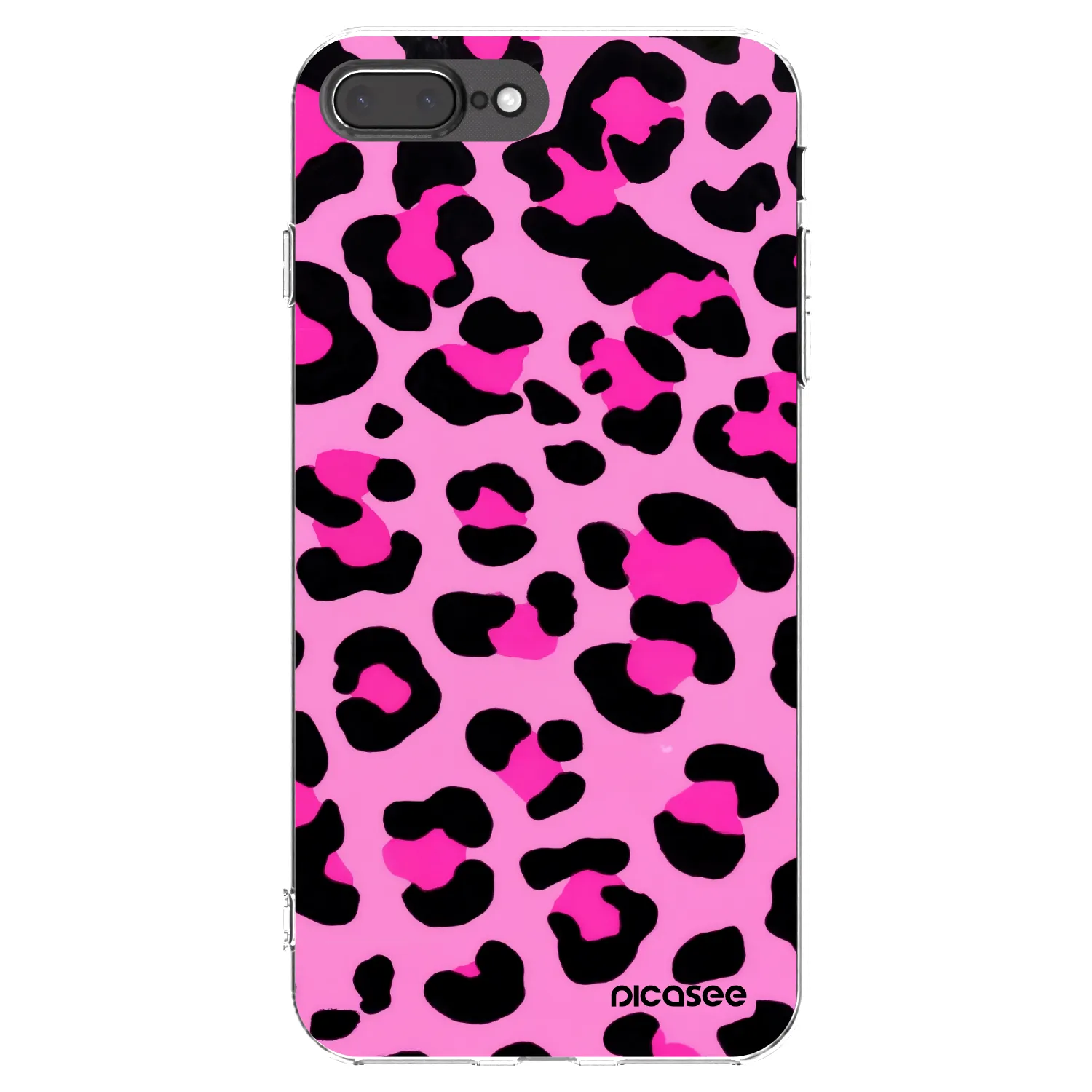 Picasee silikonska prozirna maskica za Apple iPhone 7 Plus - Pink Tiger
