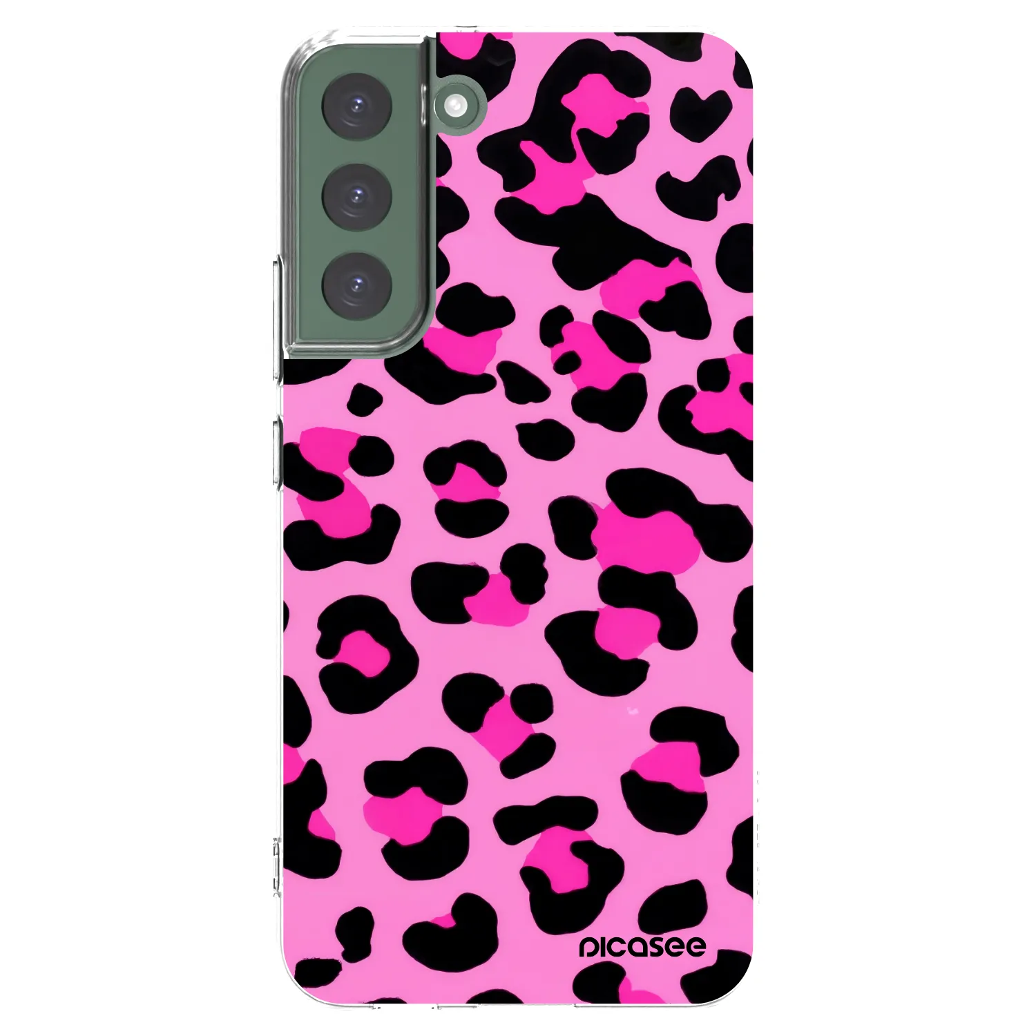 Picasee silikonska prozirna maskica za Samsung Galaxy S22+ 5G - Pink Tiger