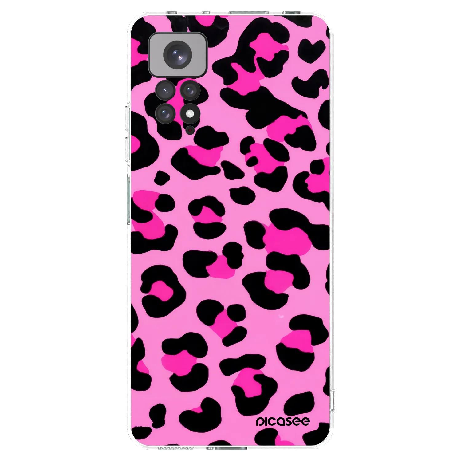 Picasee silikonska prozirna maskica za Xiaomi Redmi Note 11 - Pink Tiger