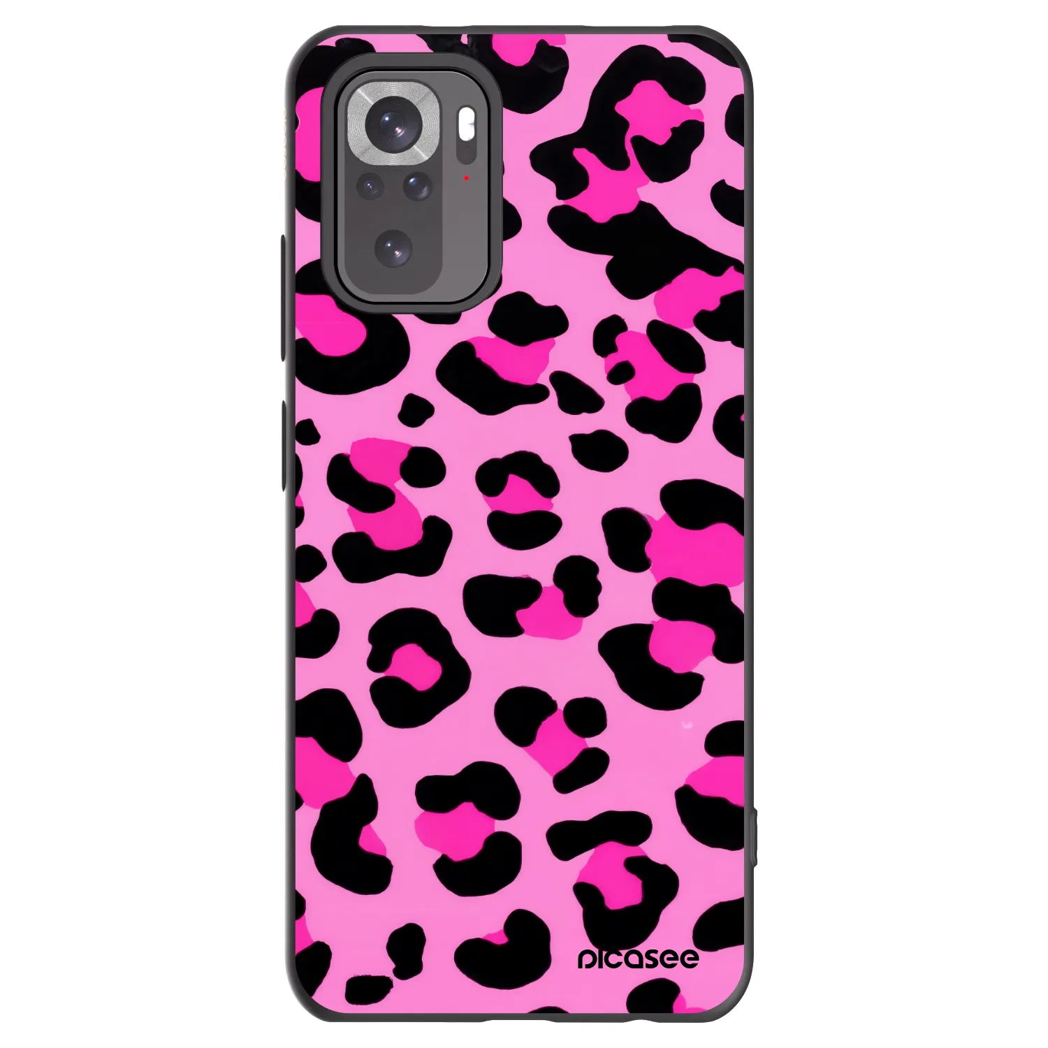 Picasee crna silikonska maskica za Xiaomi Redmi Note 11S 4G - Pink Tiger