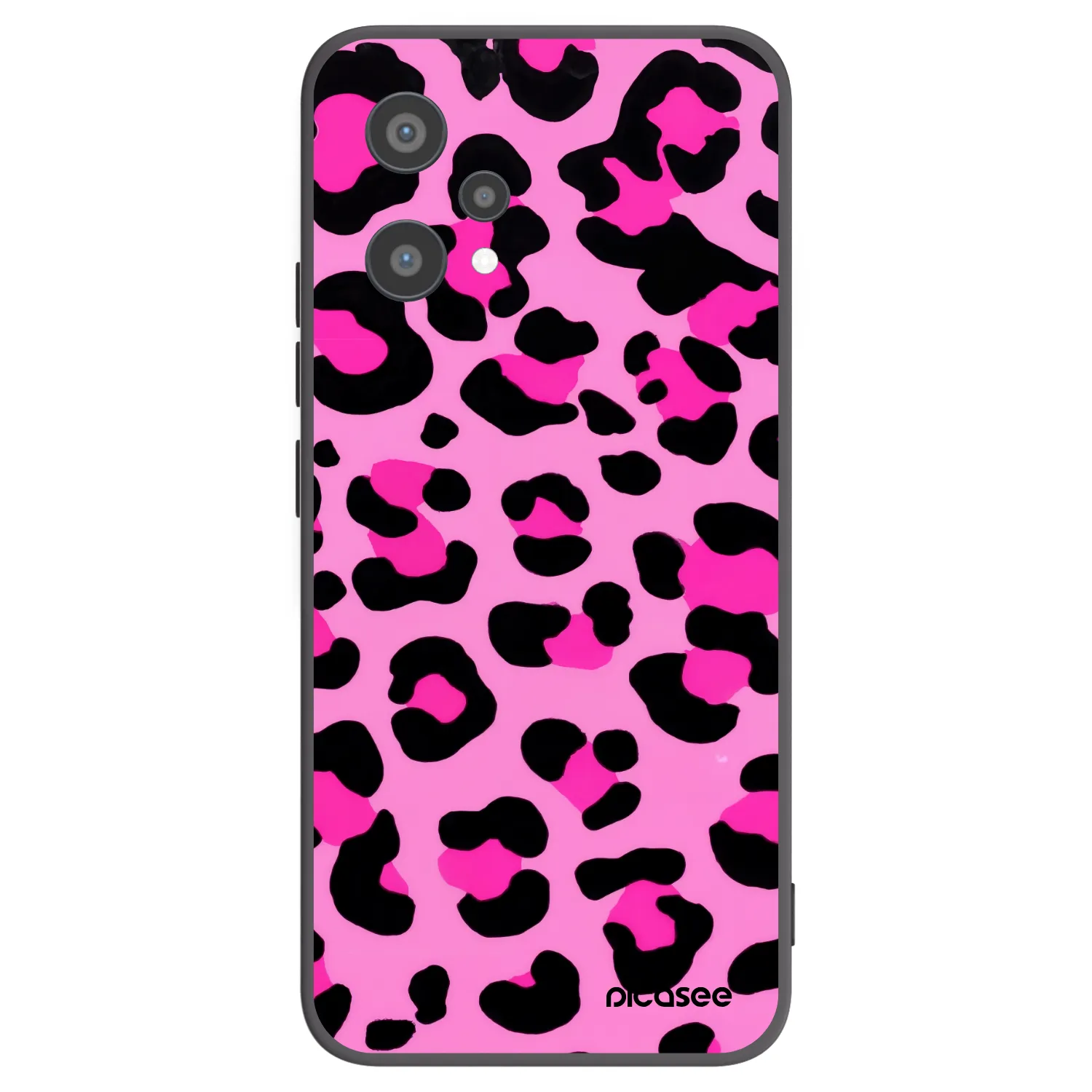 Picasee crna silikonska maskica za Realme 9 Pro 5G - Pink Tiger