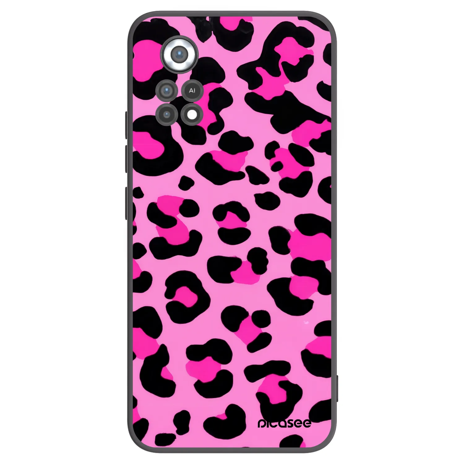 Picasee crna silikonska maskica za Xiaomi Poco X4 Pro 5G - Pink Tiger