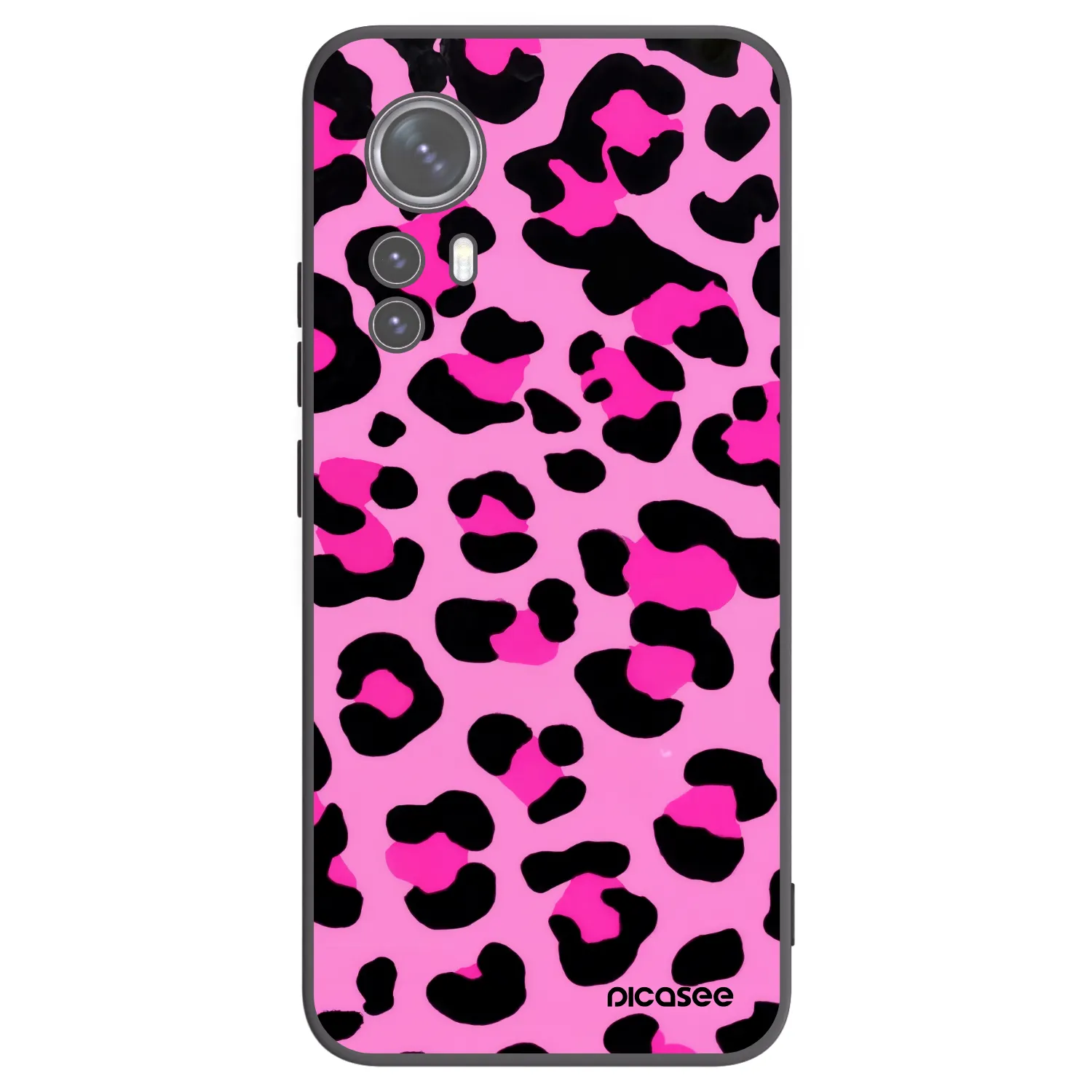 Picasee crna silikonska maskica za Xiaomi 12 - Pink Tiger