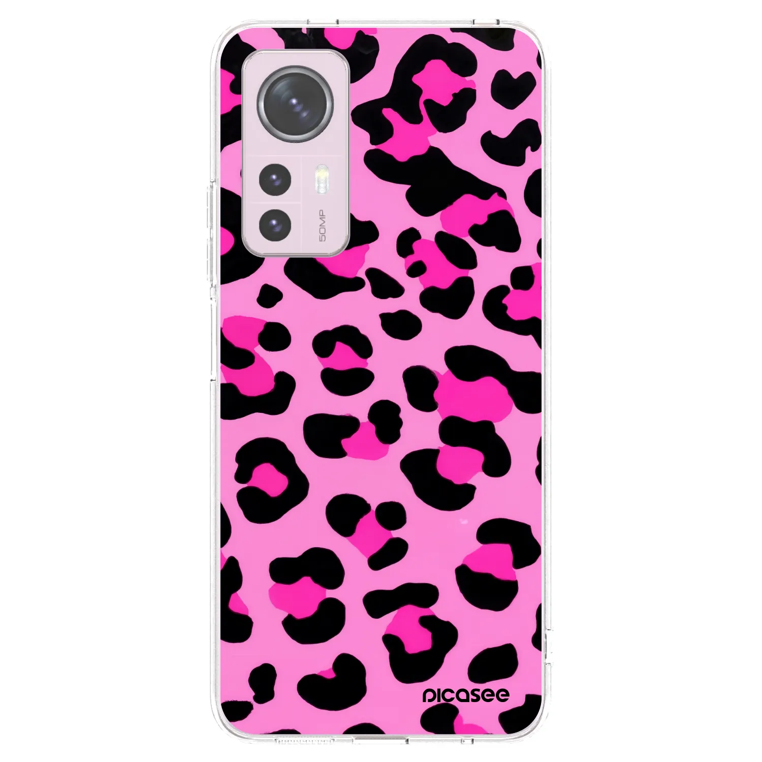 Picasee silikonska prozirna maskica za Xiaomi 12 - Pink Tiger
