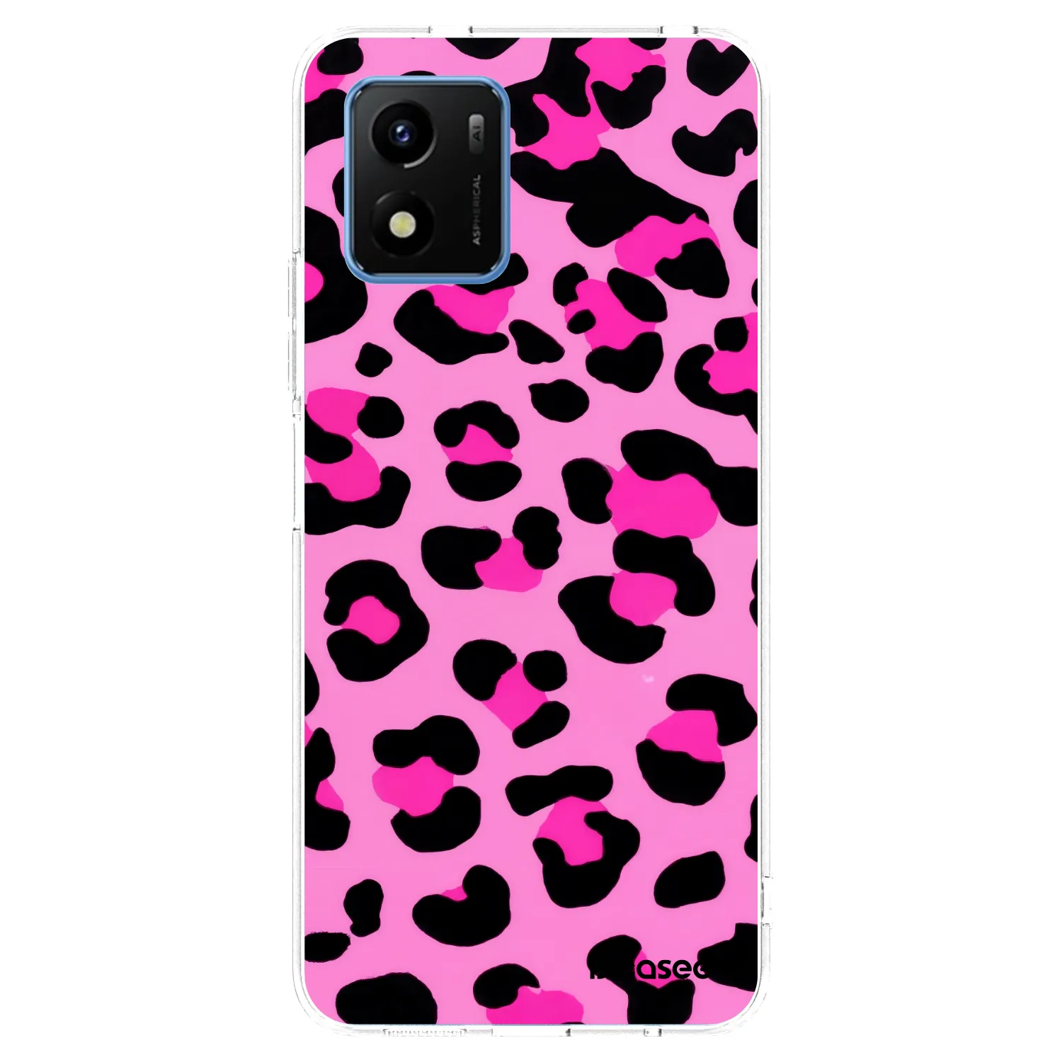 Picasee silikonska prozirna maskica za Vivo Y01 - Pink Tiger