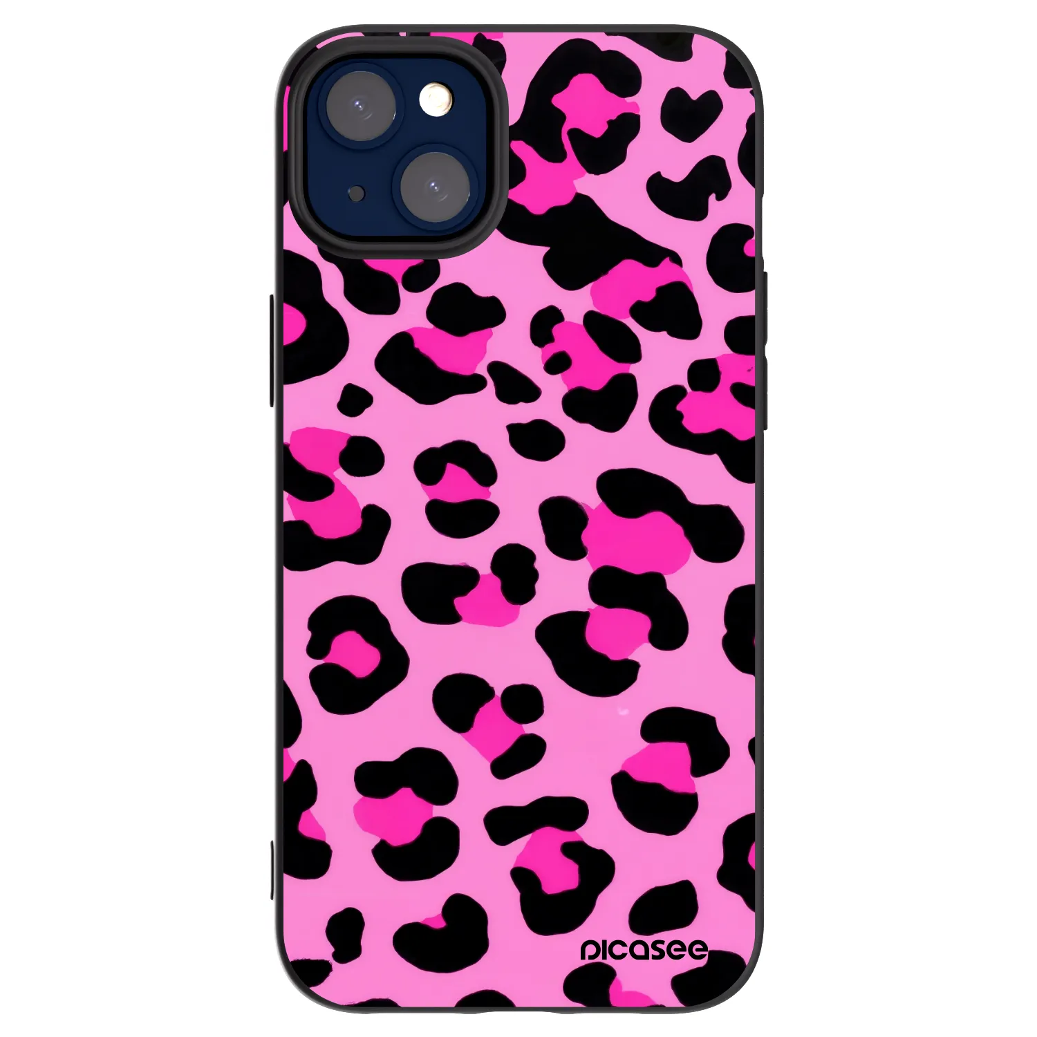 Picasee crna silikonska maskica za Apple iPhone 14 Plus - Pink Tiger
