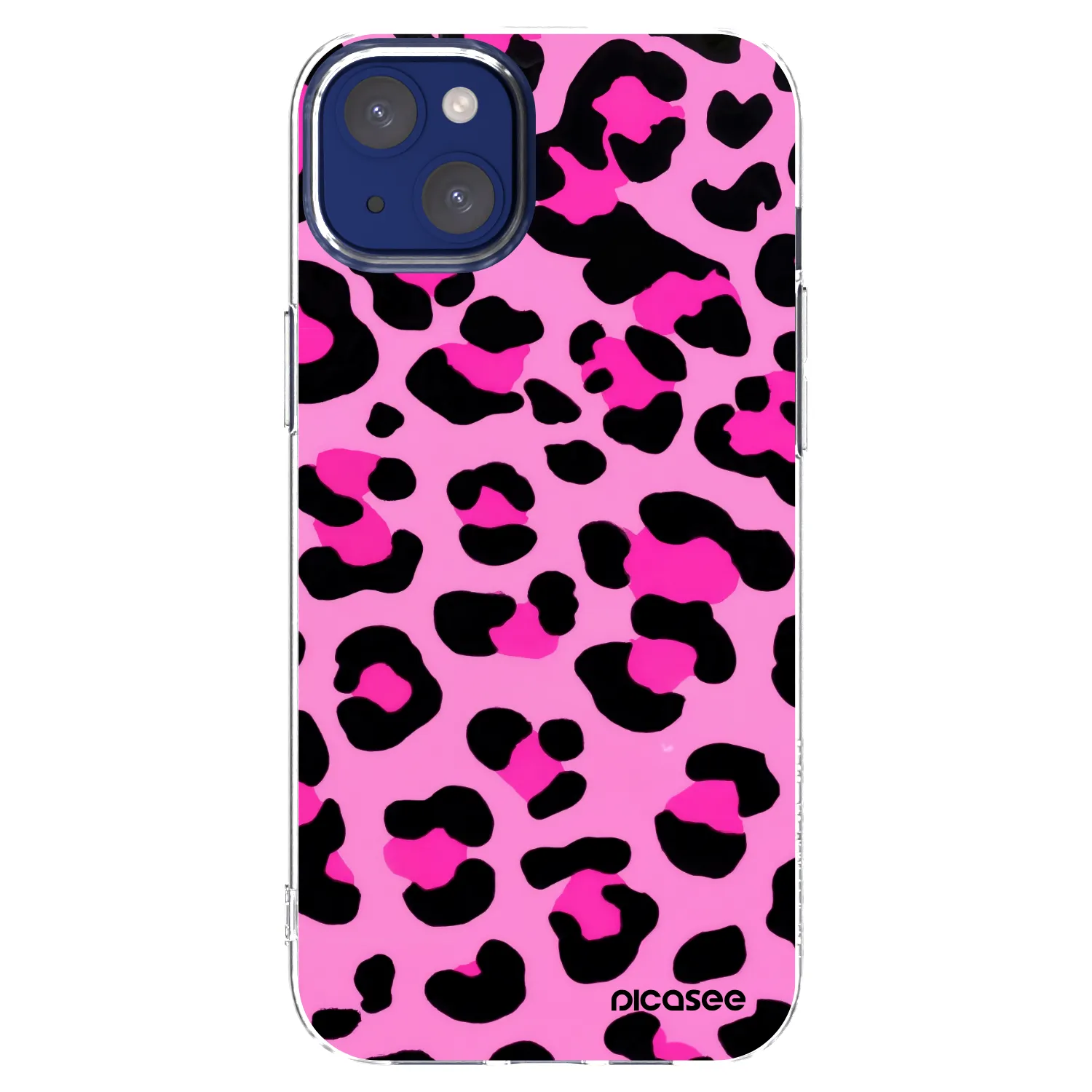 Picasee silikonska prozirna maskica za Apple iPhone 14 Plus - Pink Tiger
