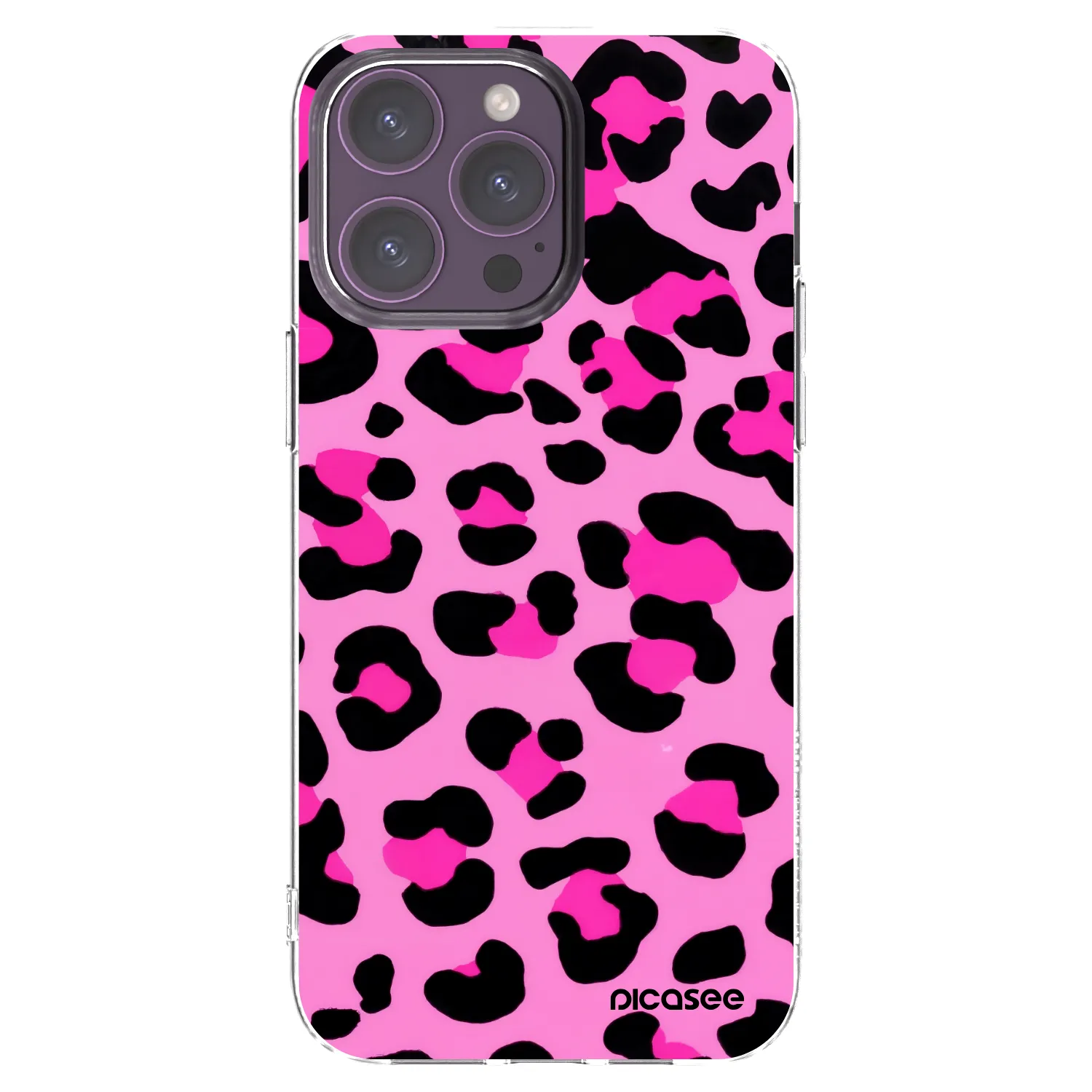 Picasee silikonska prozirna maskica za Apple iPhone 14 Pro Max - Pink Tiger