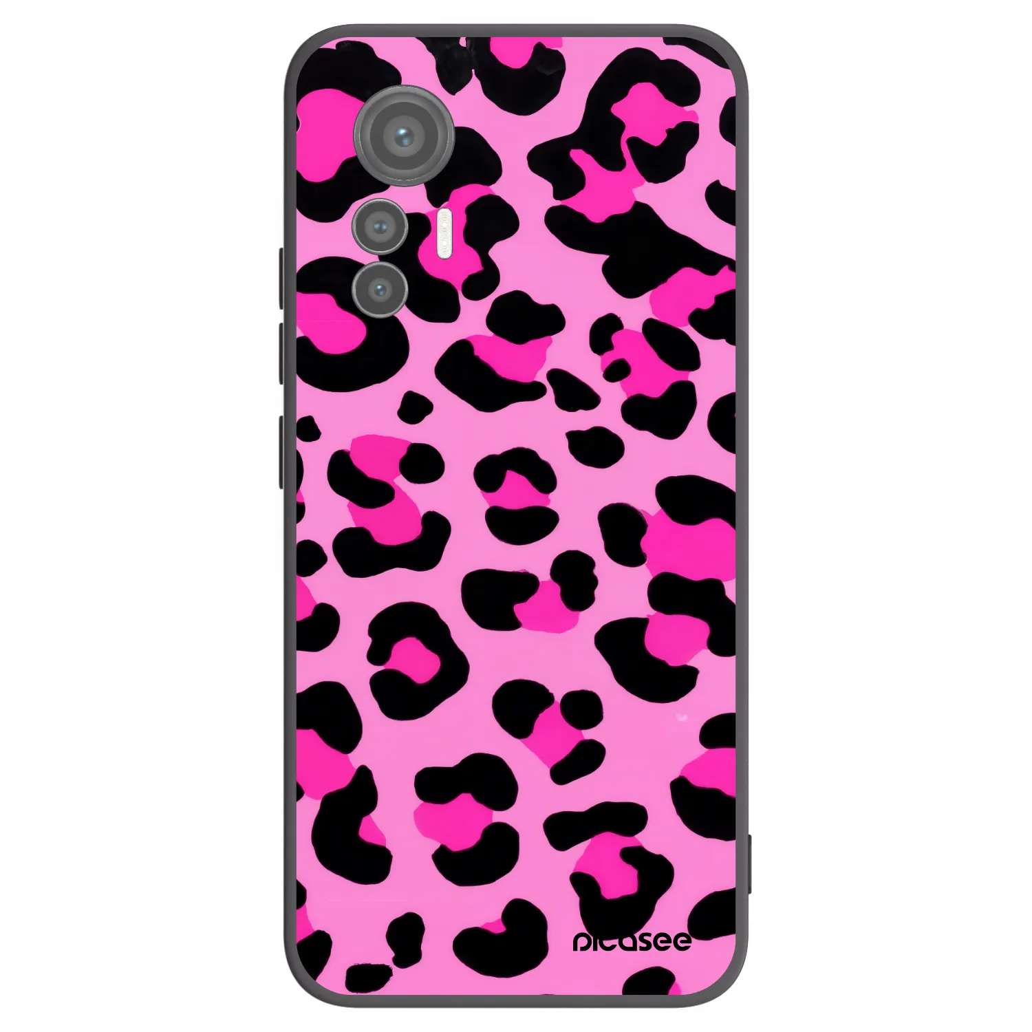 Picasee crna silikonska maskica za Xiaomi 12 Lite - Pink Tiger