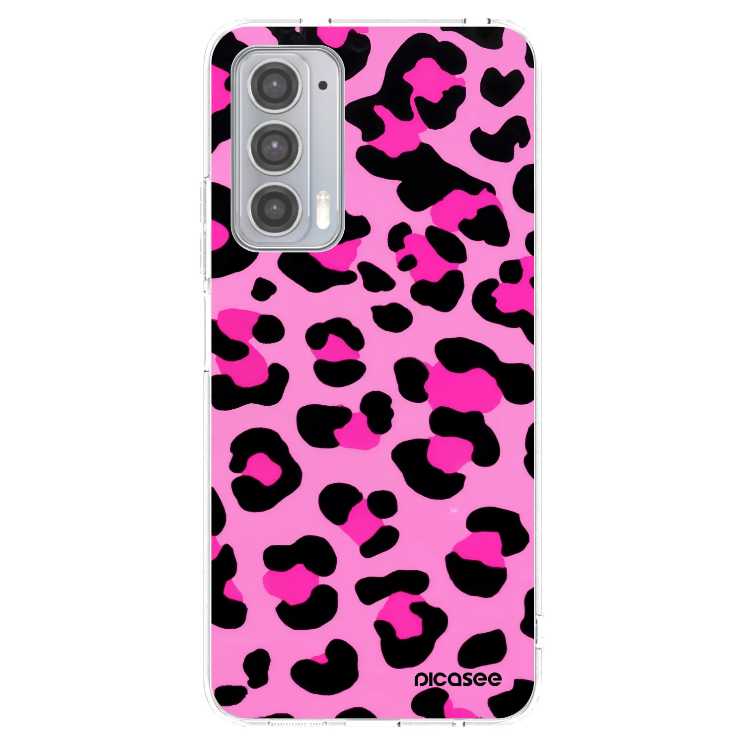 Picasee silikonska prozirna maskica za Motorola Edge 20 - Pink Tiger