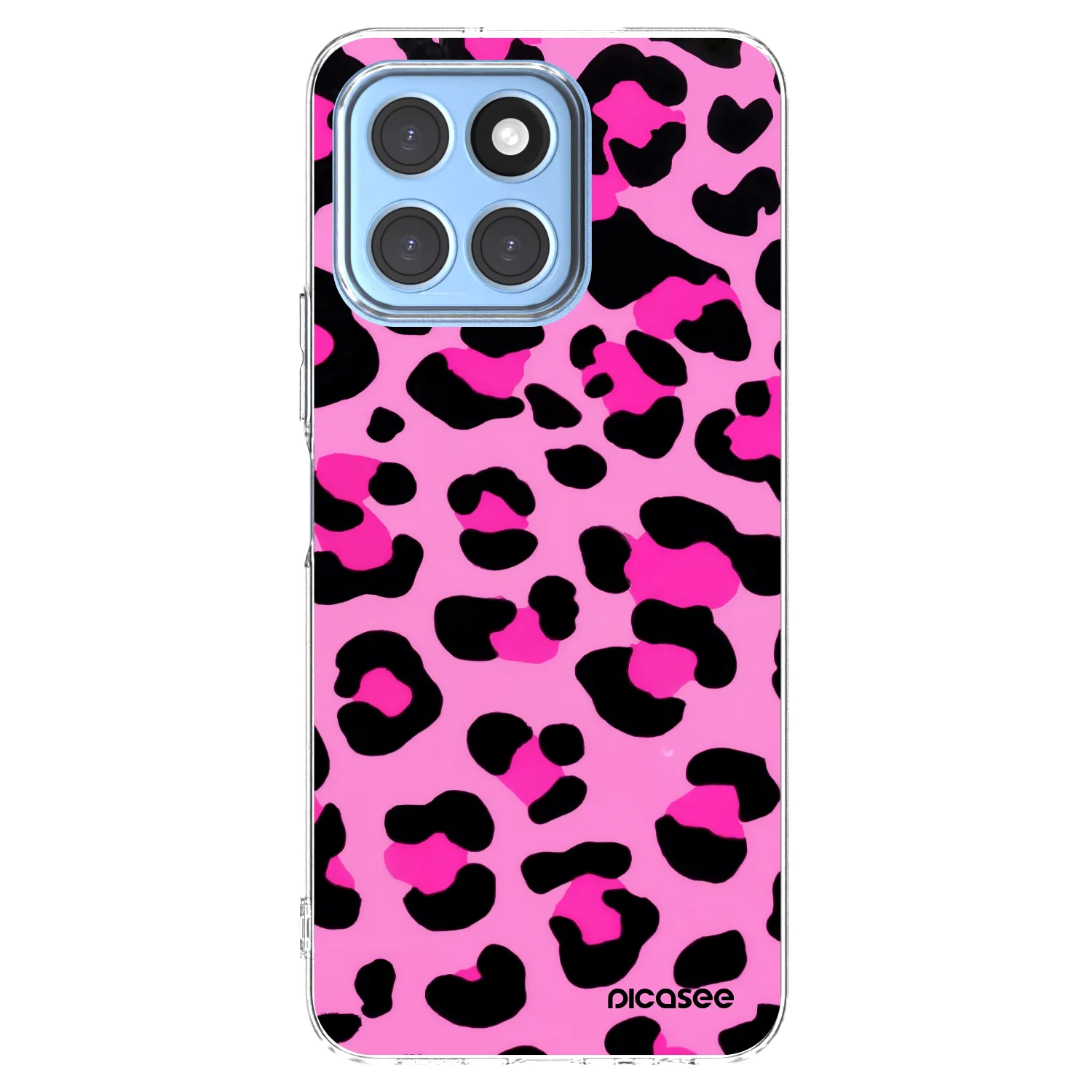 Picasee silikonska prozirna maskica za Honor X8 5G - Pink Tiger