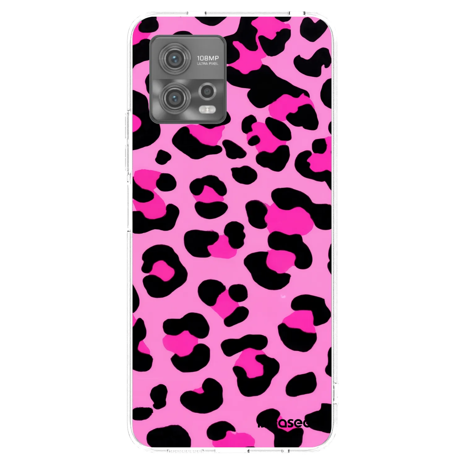 Picasee silikonska prozirna maskica za Motorola Moto G72 - Pink Tiger