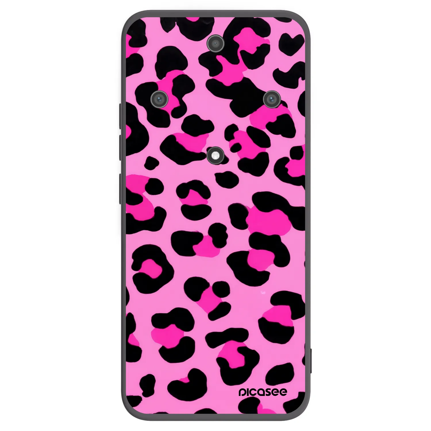 Picasee crna silikonska maskica za Honor Magic5 Lite 5G - Pink Tiger