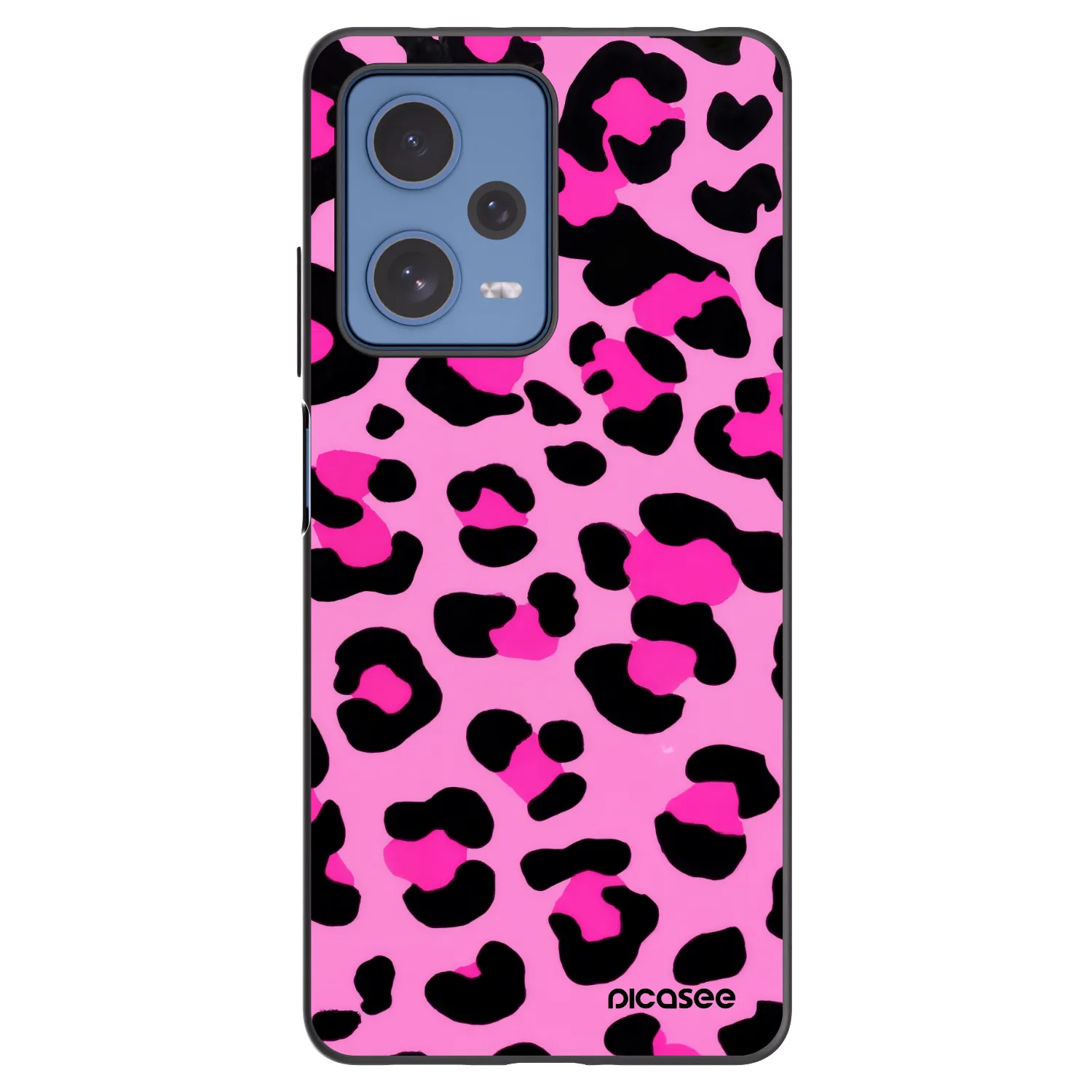 Picasee crna silikonska maskica za Xiaomi Redmi Note 12 Pro 5G - Pink Tiger