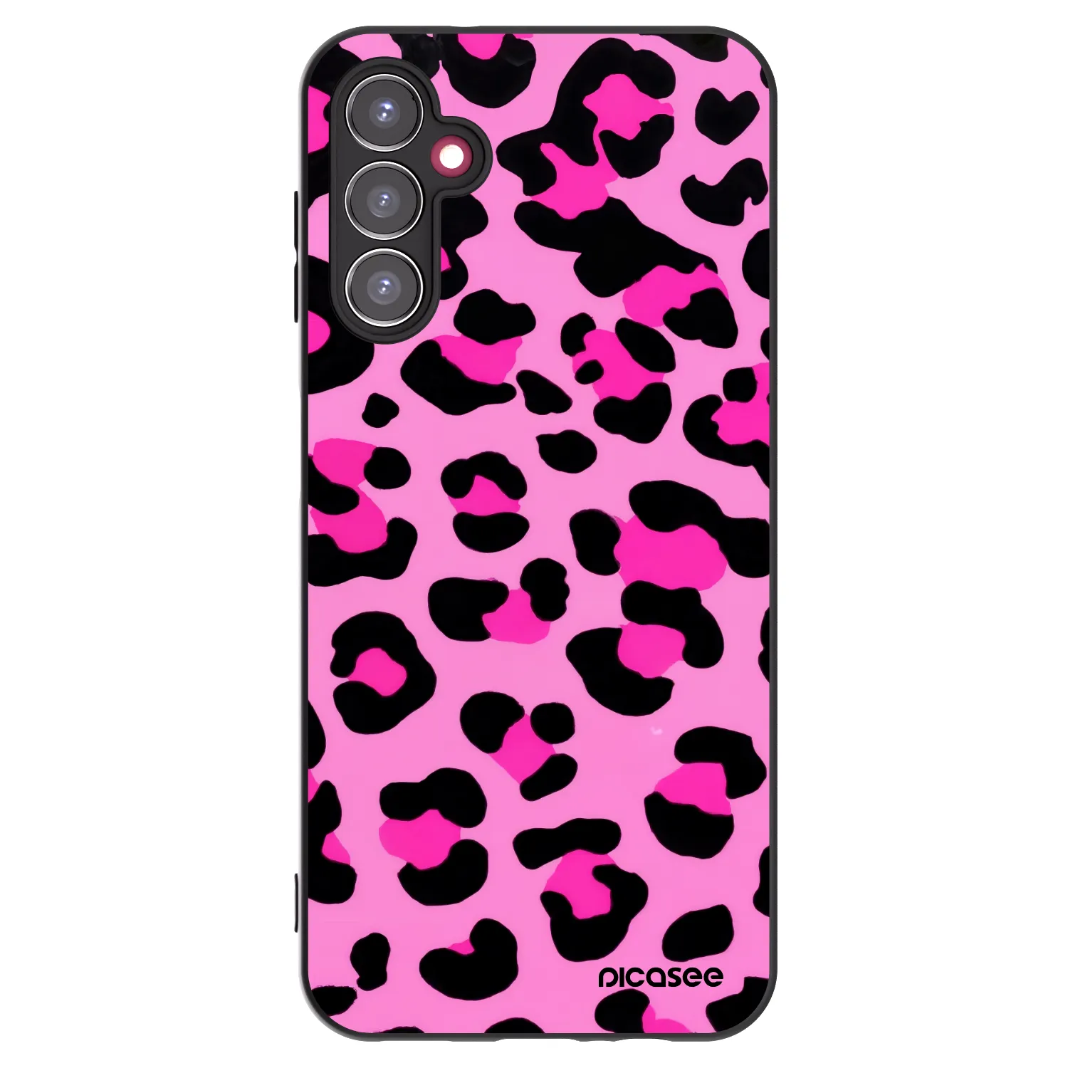 Picasee crna silikonska maskica za Samsung Galaxy A14 5G A146P - Pink Tiger