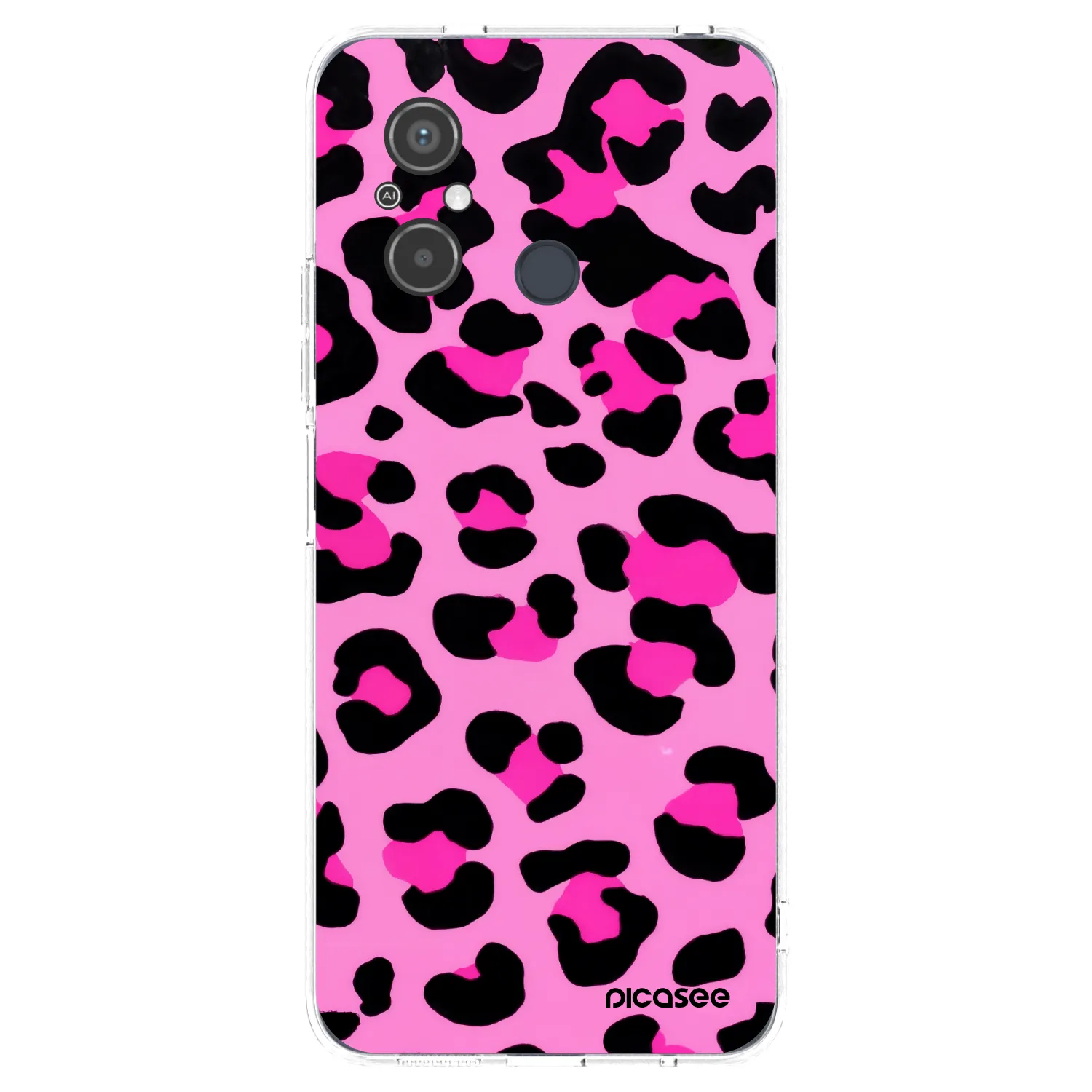 Picasee silikonska prozirna maskica za Xiaomi Redmi 12C - Pink Tiger