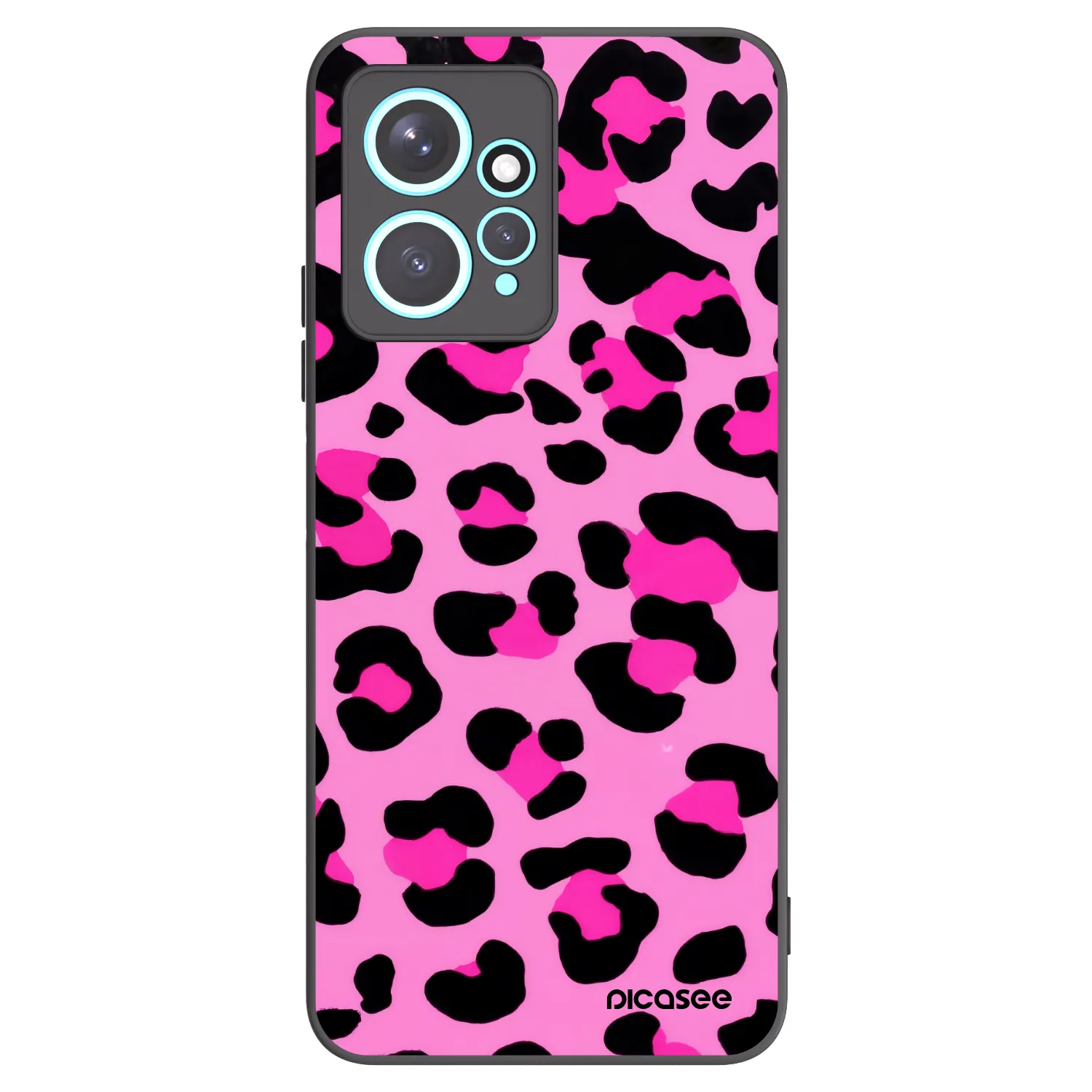 Picasee crna silikonska maskica za Xiaomi Redmi Note 12 4G - Pink Tiger