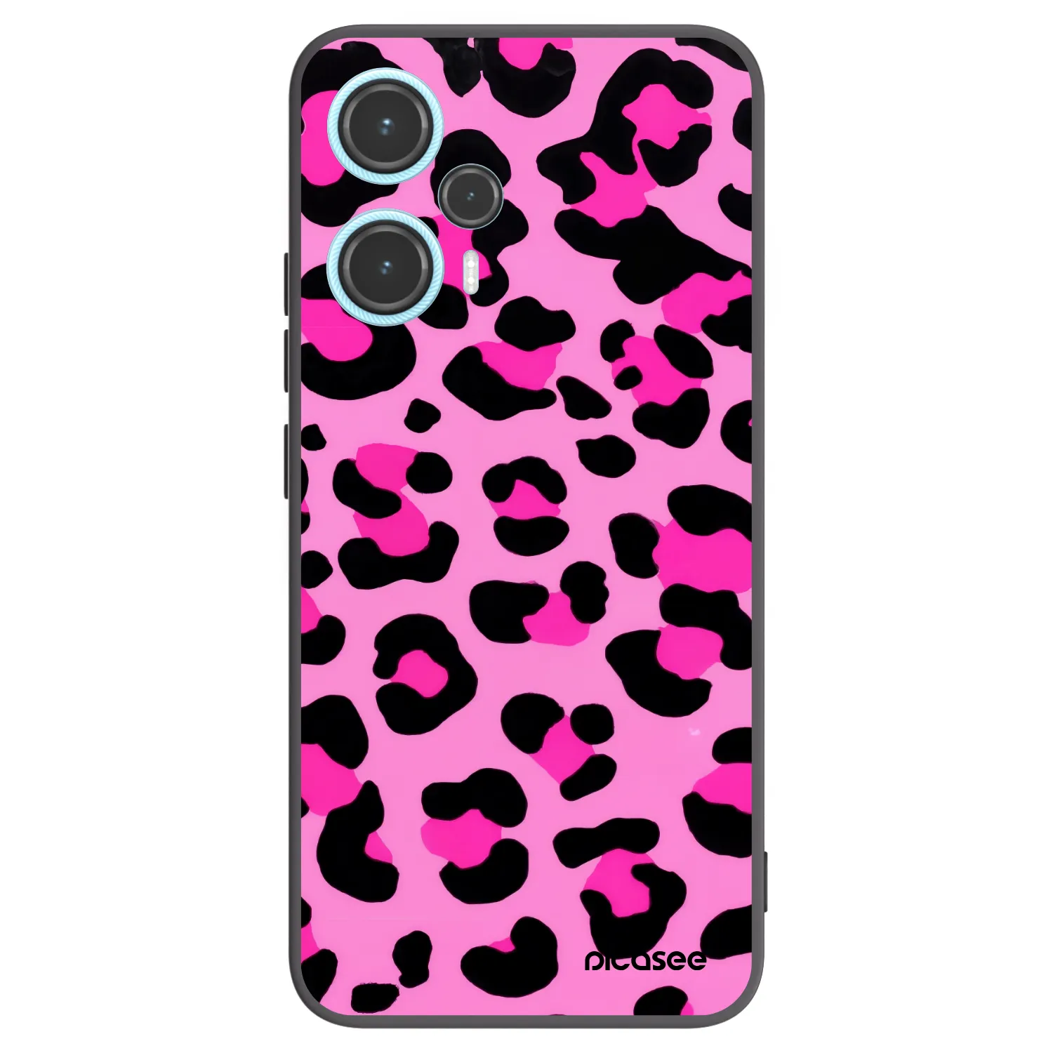 Picasee crna silikonska maskica za Xiaomi Poco F5 - Pink Tiger