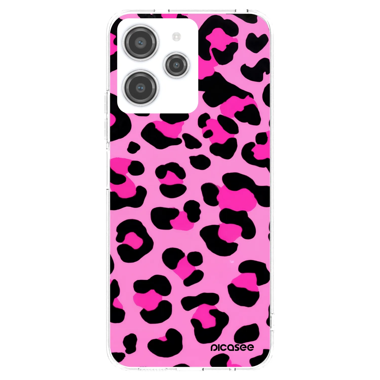 Picasee silikonska prozirna maskica za Xiaomi Redmi 12 4G - Pink Tiger