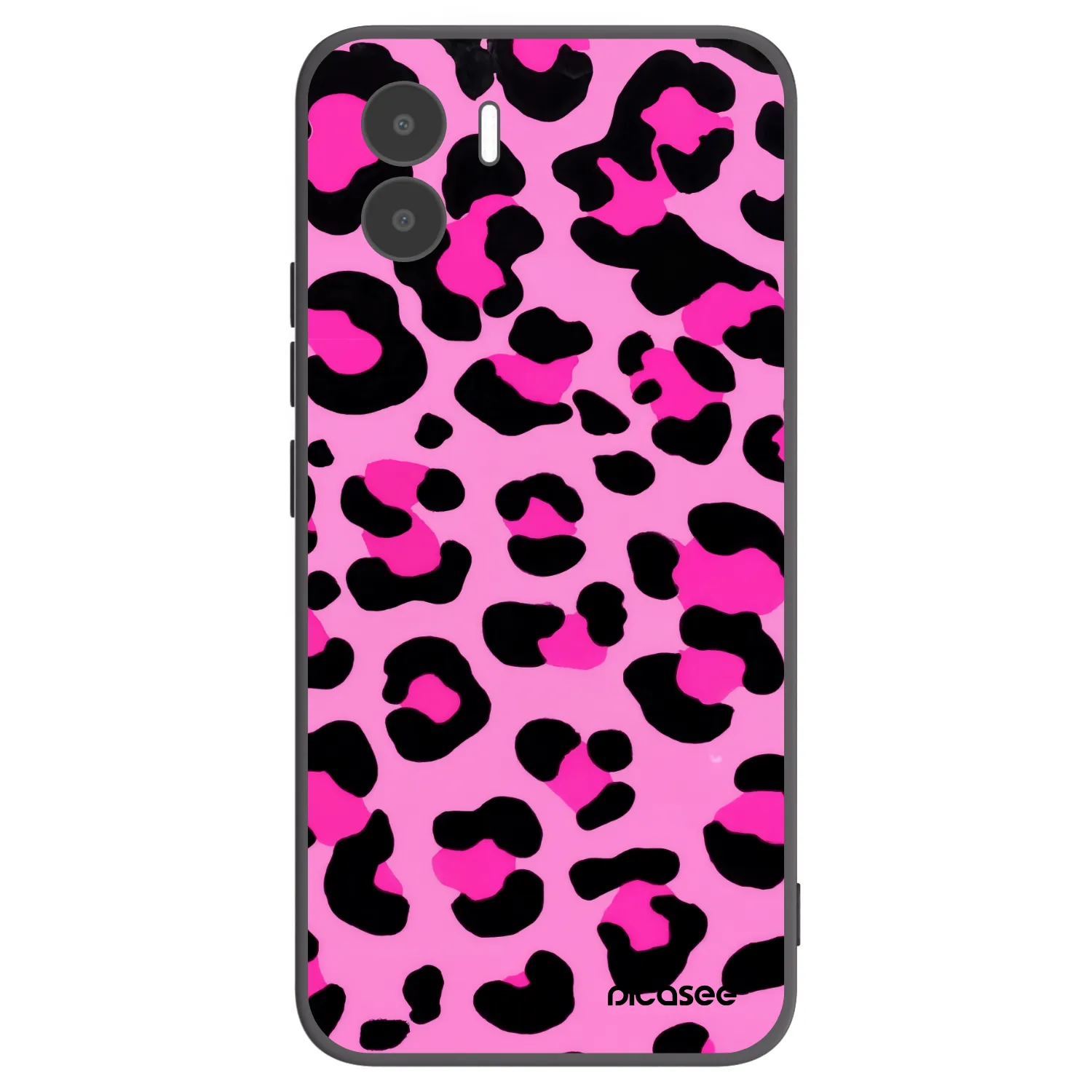 Picasee crna silikonska maskica za Xiaomi Redmi A2 - Pink Tiger