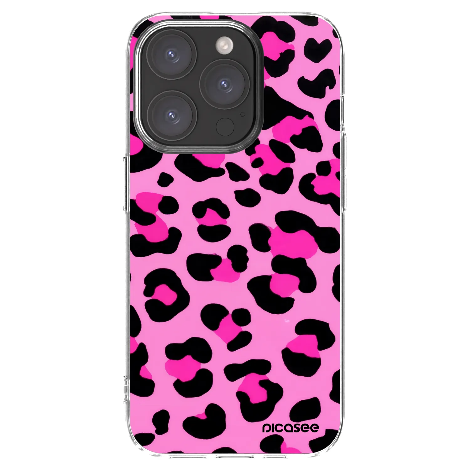 Picasee silikonska prozirna maskica za Apple iPhone 15 Pro - Pink Tiger