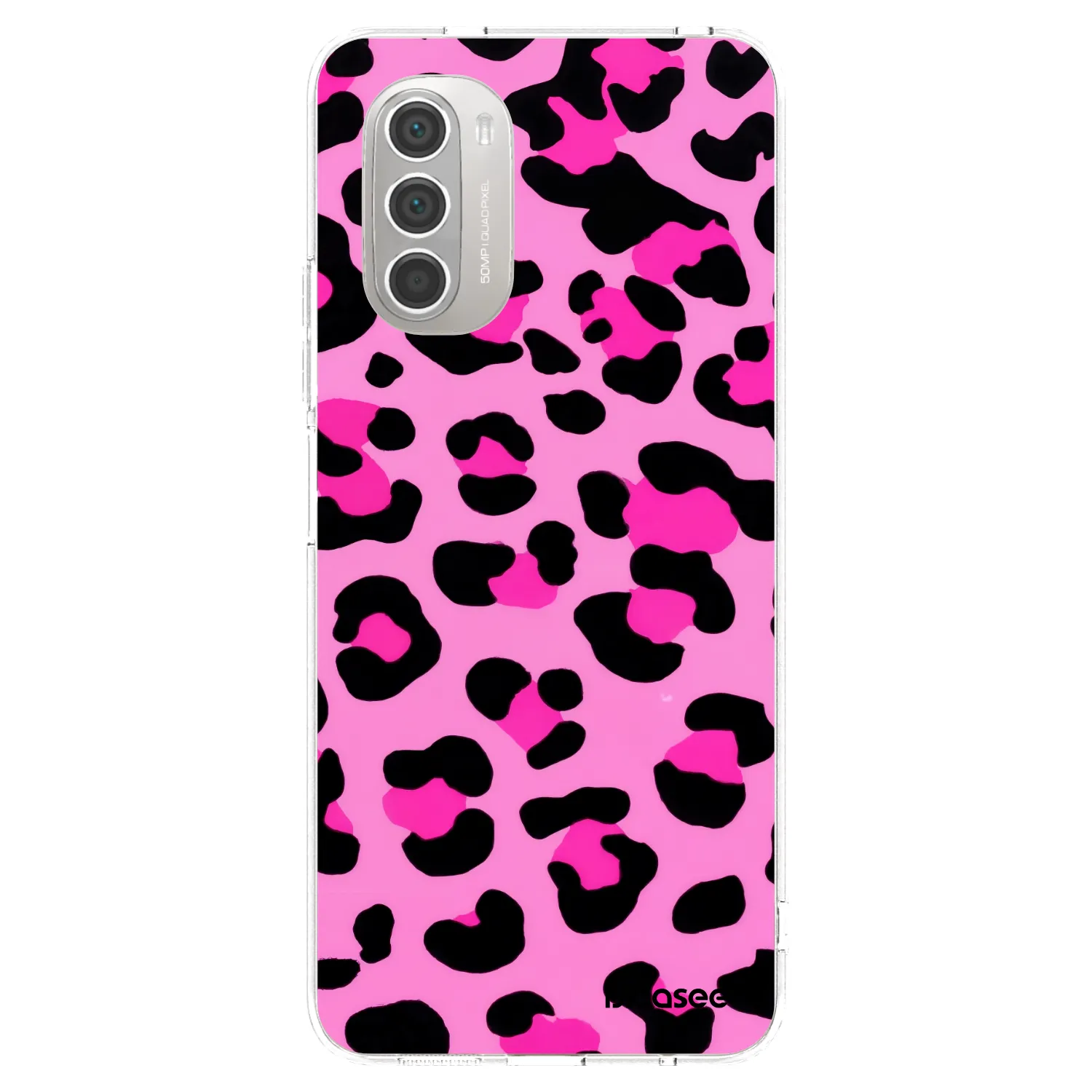 Picasee silikonska prozirna maskica za Motorola Moto G51 - Pink Tiger
