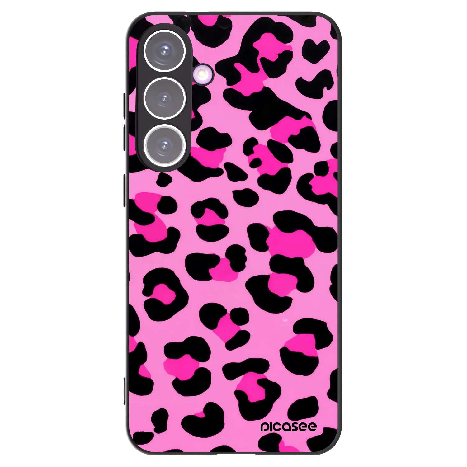 Picasee crna silikonska maskica za Samsung Galaxy S24+ S926B 5G - Pink Tiger
