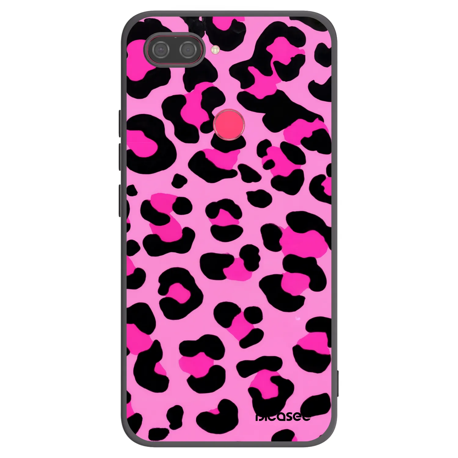 Picasee crna silikonska maskica za Xiaomi Mi 8 Lite - Pink Tiger