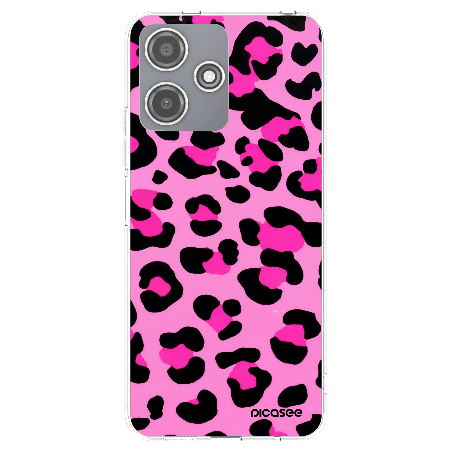 Picasee silikonska prozirna maskica za Xiaomi Redmi 12 5G - Pink Tiger