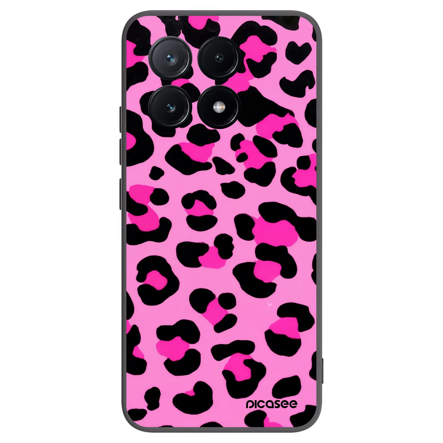 Picasee crna silikonska maskica za Xiaomi Poco X6 Pro - Pink Tiger