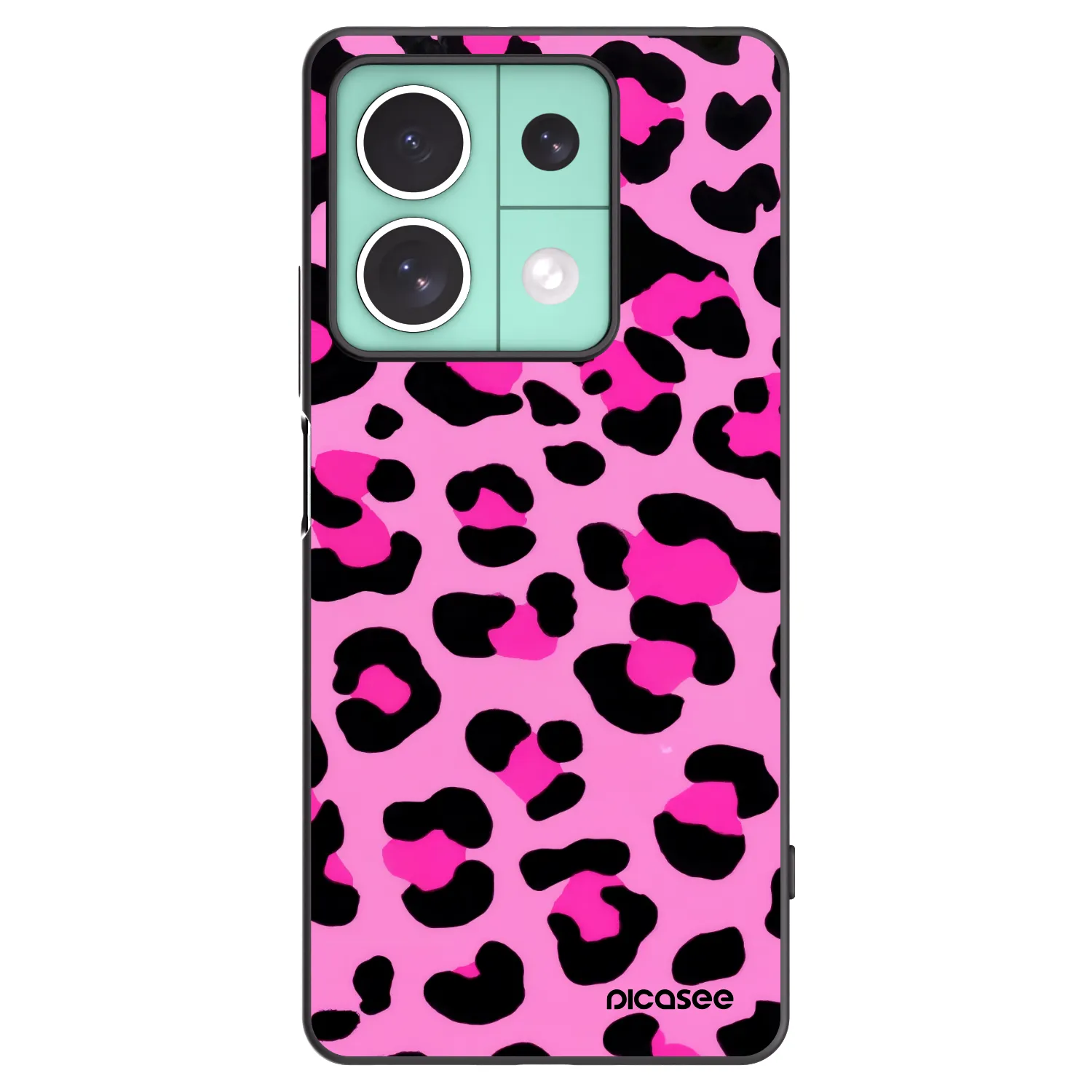 Picasee crna silikonska maskica za Xiaomi Redmi Note 13 5G - Pink Tiger
