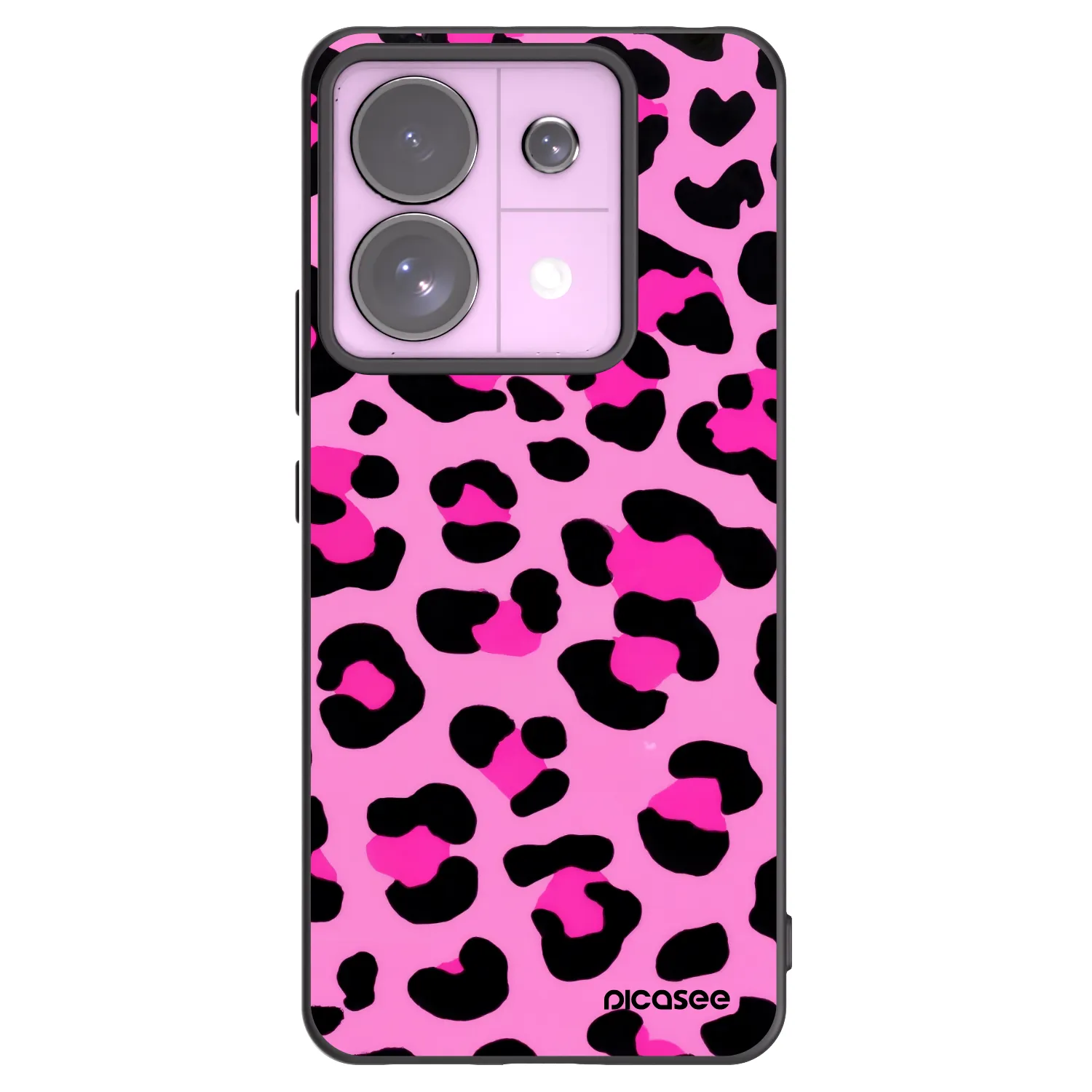 Picasee crna silikonska maskica za Xiaomi Redmi Note 13 Pro 5G - Pink Tiger