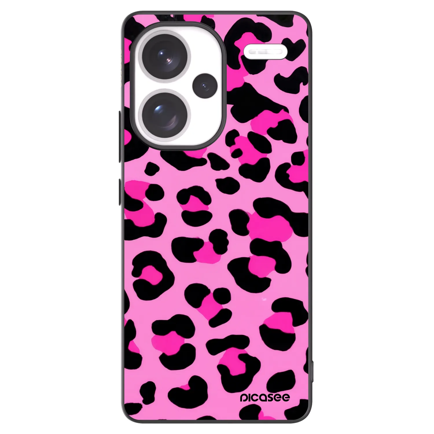 Picasee crna silikonska maskica za Xiaomi Redmi Note 13 Pro+ 5G - Pink Tiger
