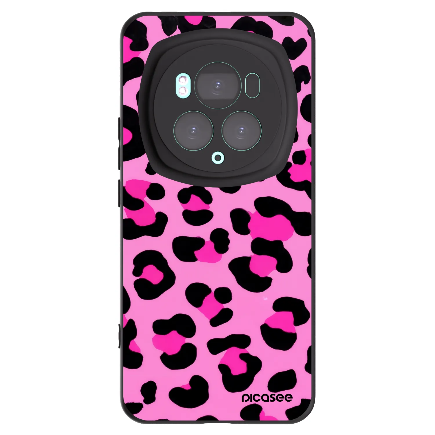 Picasee crna silikonska maskica za Honor Magic6 Pro - Pink Tiger