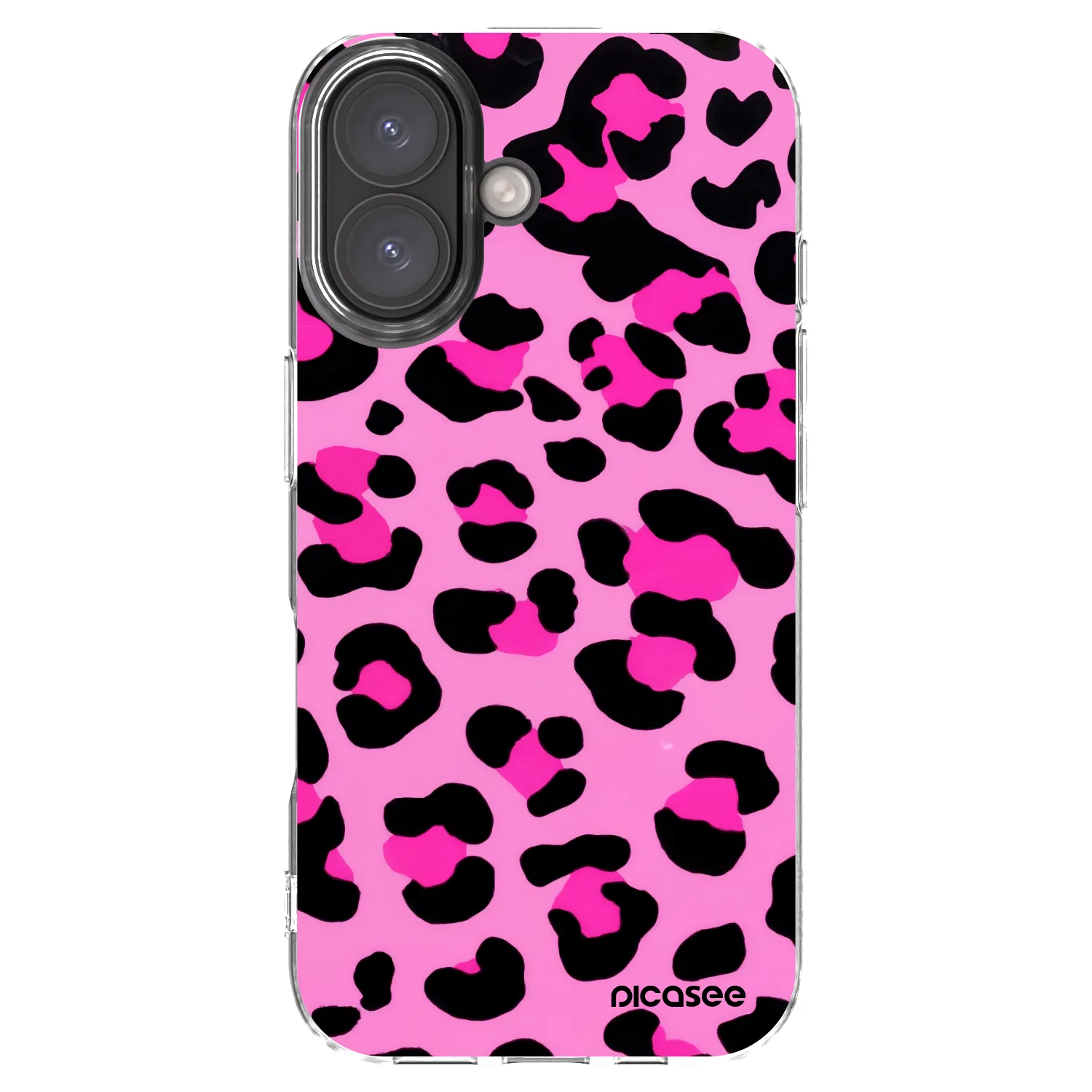Picasee silikonska prozirna maskica za Apple iPhone 16 - Pink Tiger