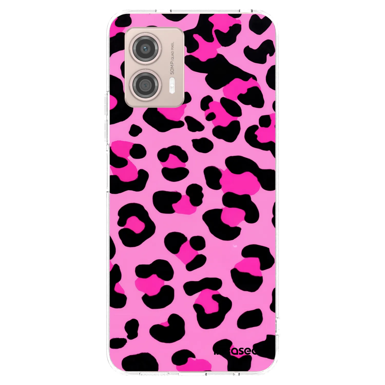 Picasee silikonska prozirna maskica za Motorola Moto G53 5G - Pink Tiger