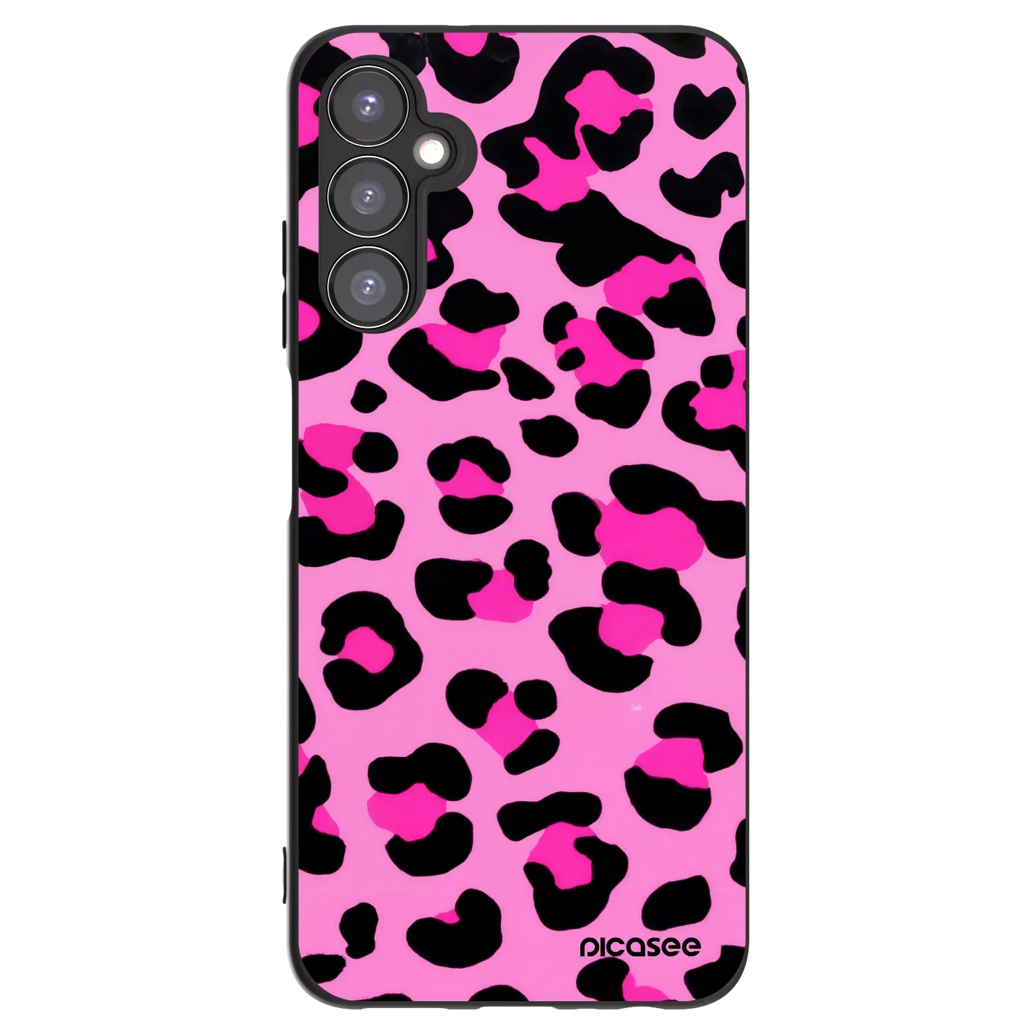 Picasee crna silikonska maskica za Samsung Galaxy A05s A057G - Pink Tiger