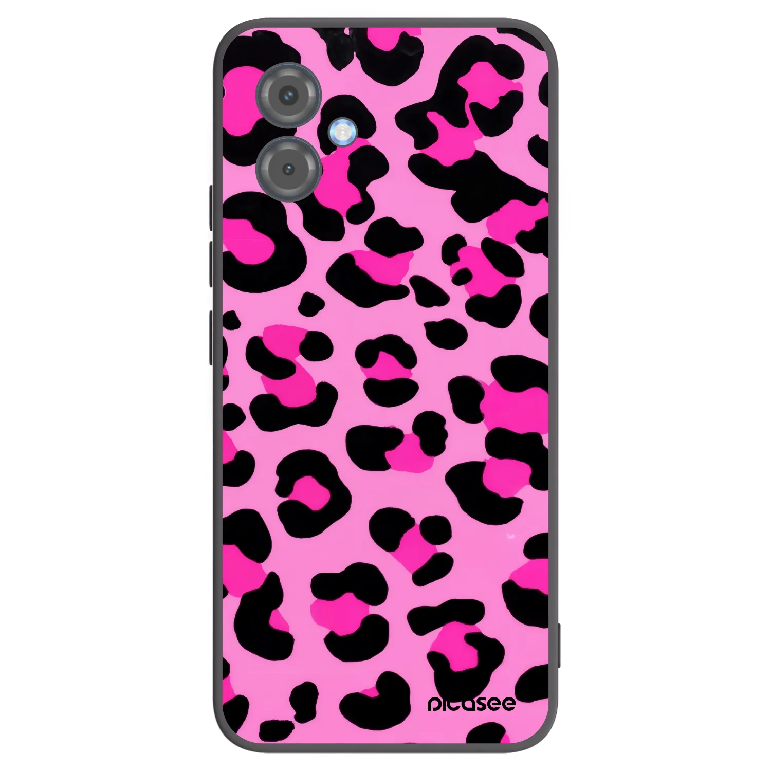 Picasee crna silikonska maskica za Motorola Moto G14 - Pink Tiger