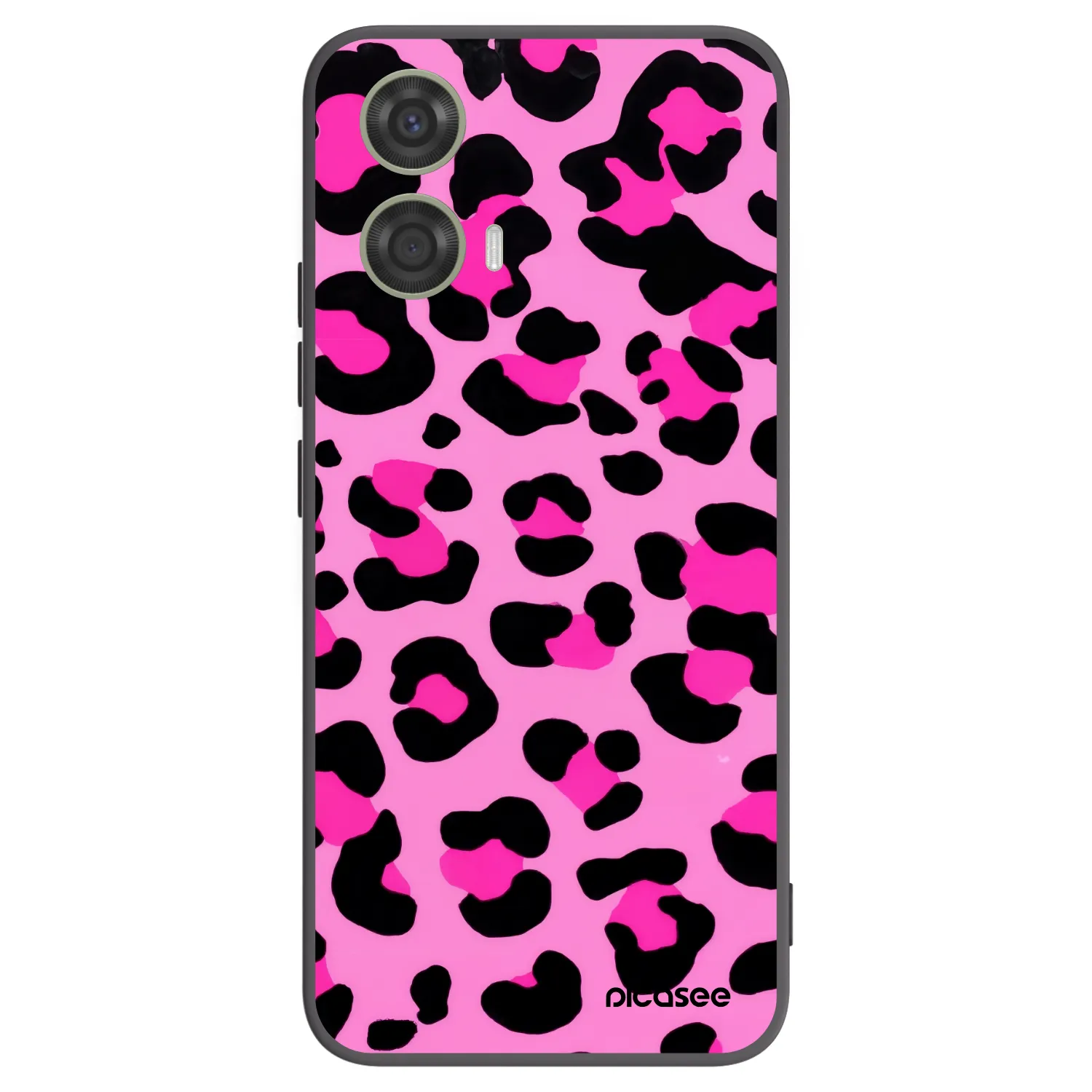 Picasee crna silikonska maskica za Motorola Moto G24 - Pink Tiger
