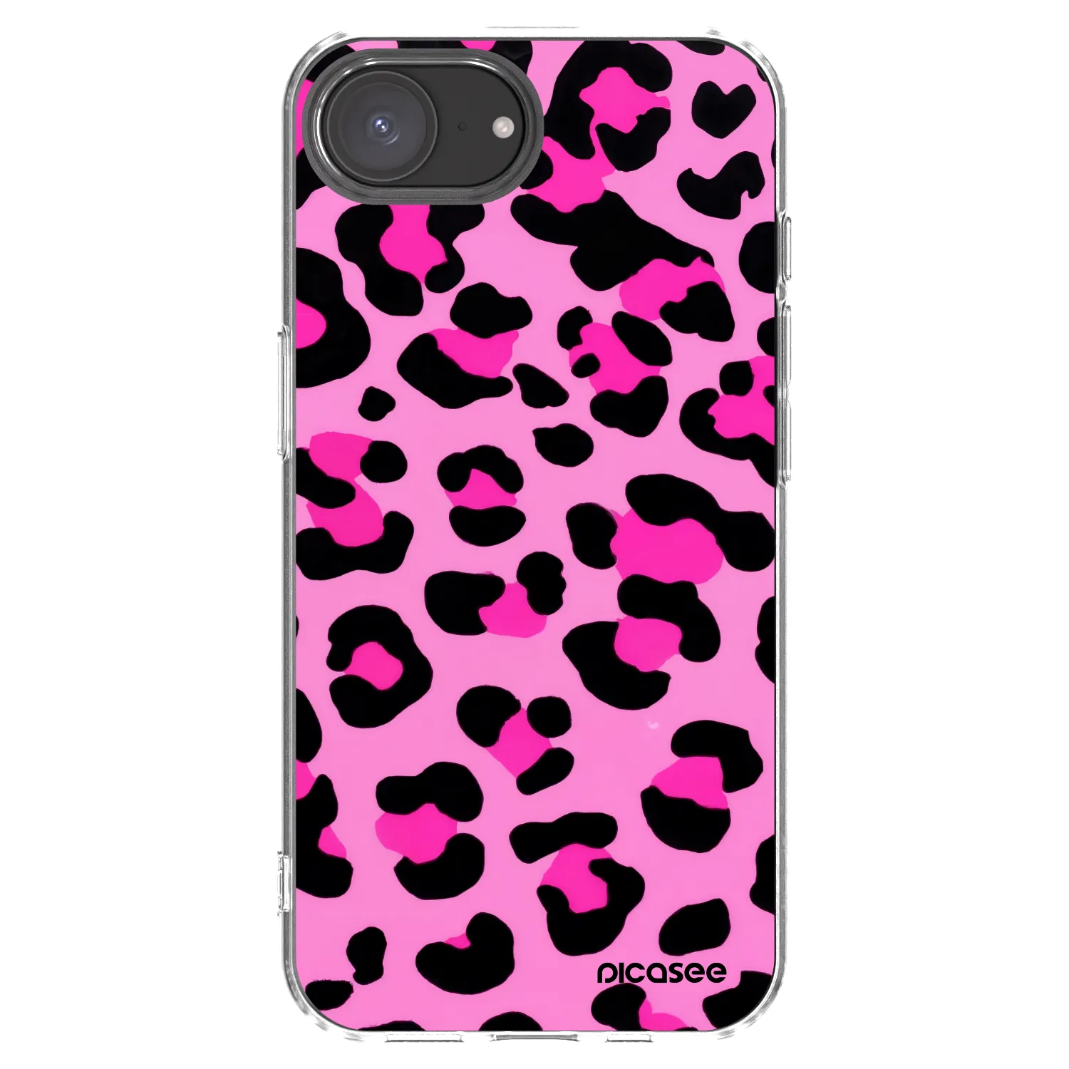 Picasee silikonska prozirna maskica za Apple iPhone 16e - Pink Tiger