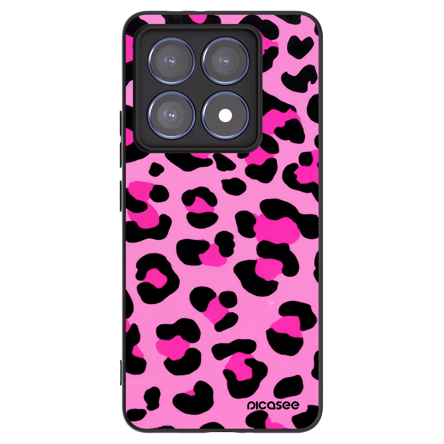 Picasee crna silikonska maskica za Xiaomi 14T Pro - Pink Tiger